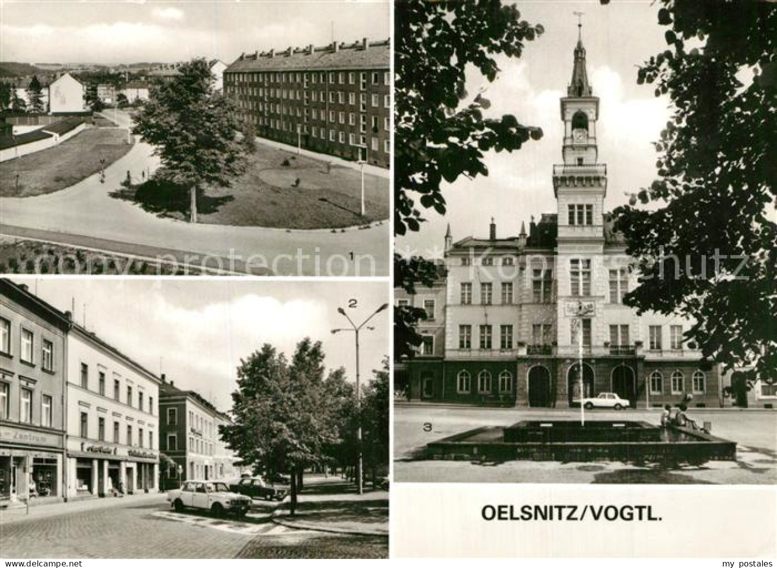 73606923 Oelsnitz Vogtland Neubauten Ernst Thaelmann Platz Rathaus Oelsnitz Vogt - Oelsnitz I. Vogtl.