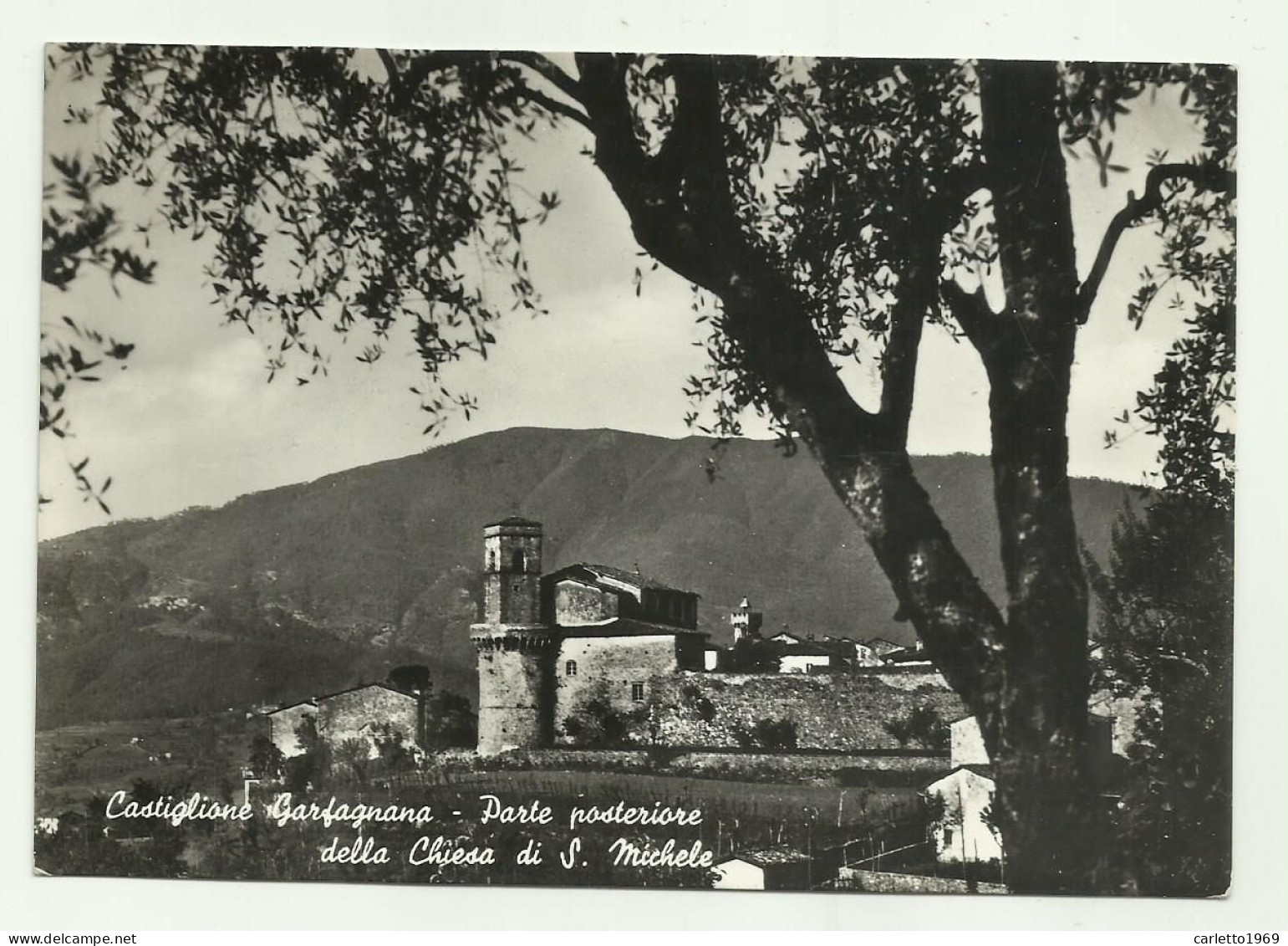 CASTIGLIONE GARFAGNANA - PARTE POSTERIORE DELLA CHIESA DI S.MICHELE   - VIAGGIATA FG - Lucca