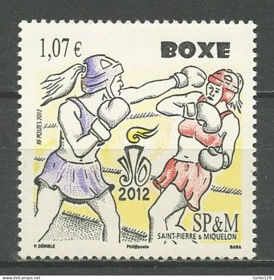 SPM MIQUELON 2012 N° 1050 ** Neuf MNH Superbe C 4.30 € Sports JO 2012 Boxe Féminine - Ungebraucht