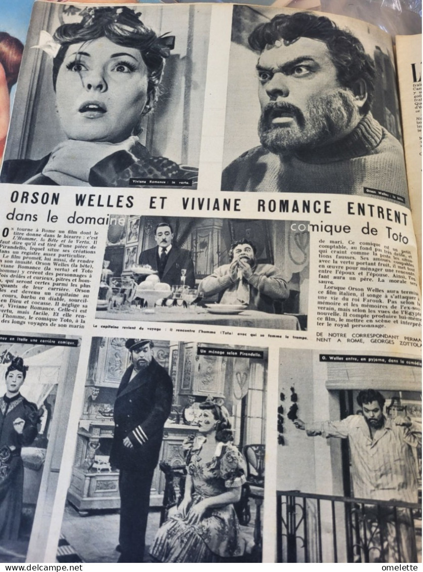 CINEMONDE 53/ 8 VEDETTES / FERNANDEL/BRIGITTE FOSSEY/WELLES ROMANCE/RENEE FAURE/DANIEL GELIN/MISS CINEMONDE - Cinema