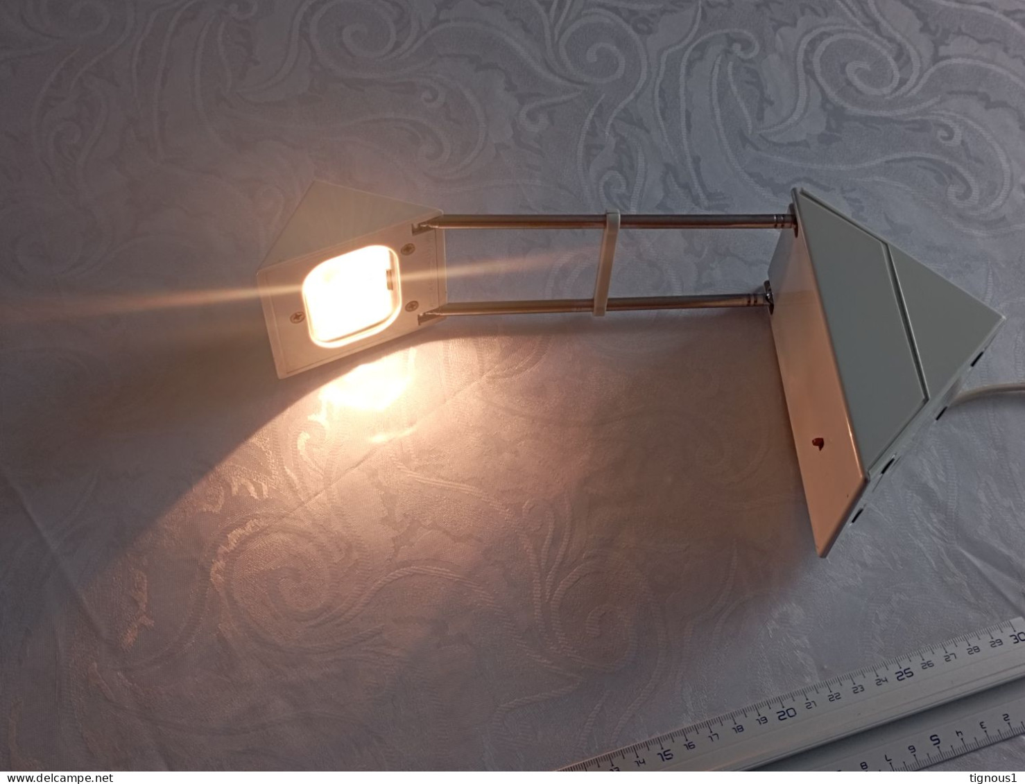 Lampe De Bureau IKEA Vintage B703 Memphis - Années 1990 - Ferro Battuto