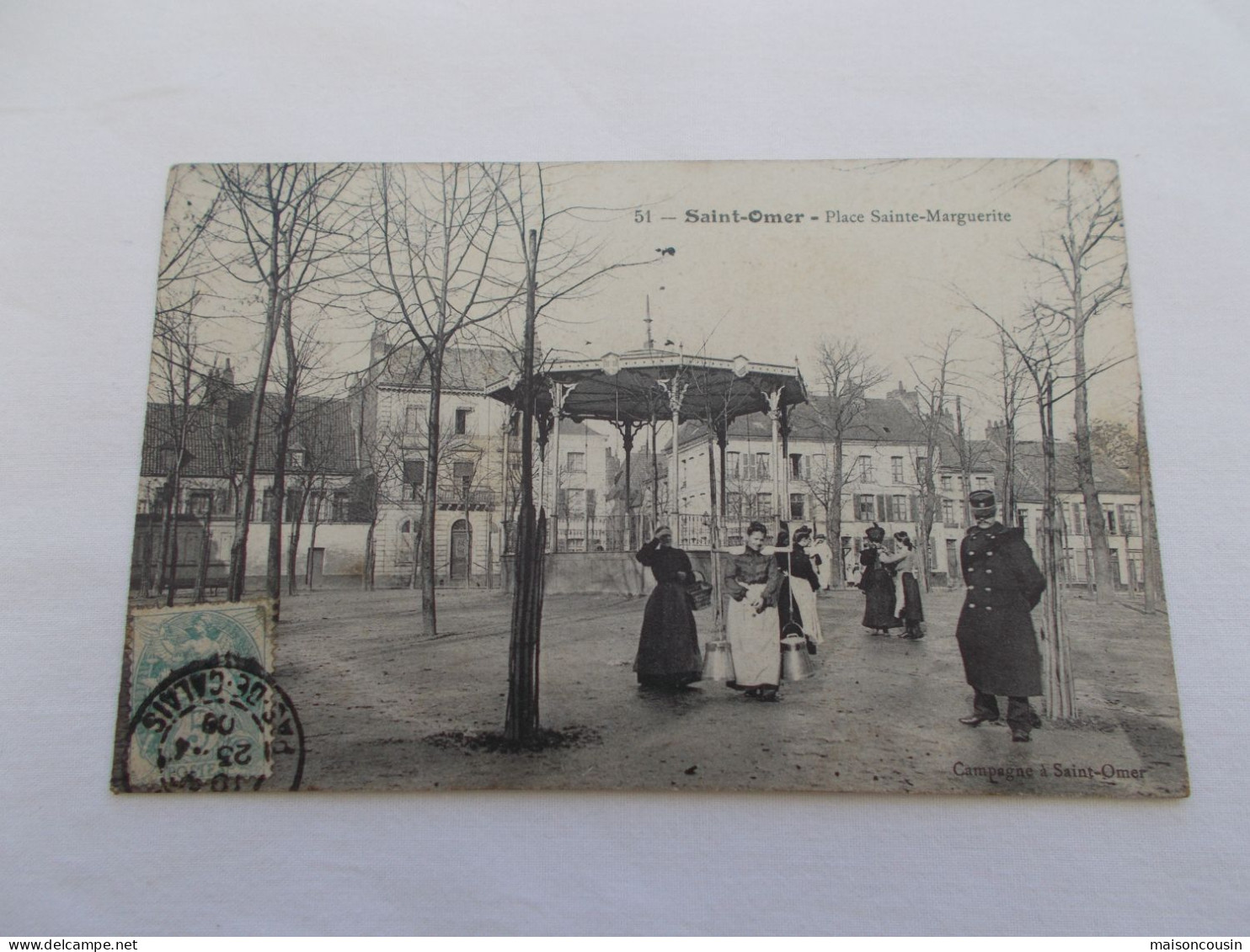 CARTE POSTALE ANCIENNE CPA SAINT ST OMER PLACE SAINTE MARGUERITE AUDOMAROIS MORINIE ARDRES - Saint Omer