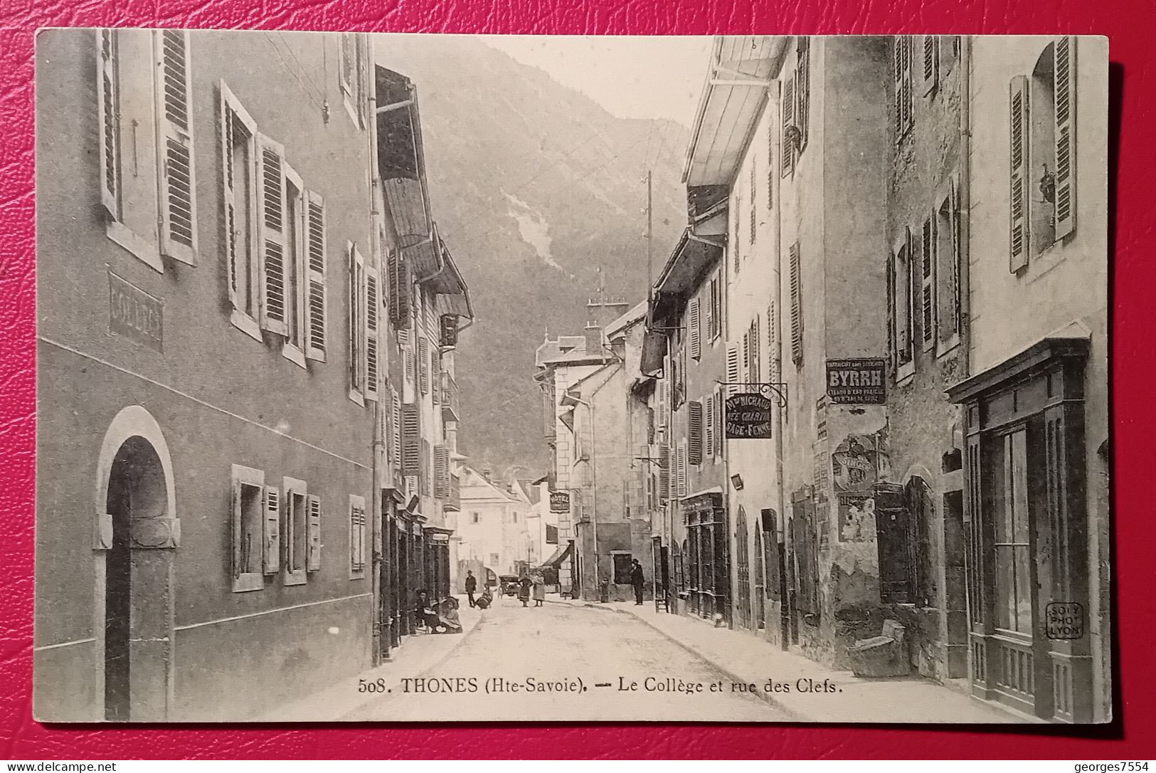 74 - THONES  - LE COLLEGE ET RUE DES CLEFS - Thônes