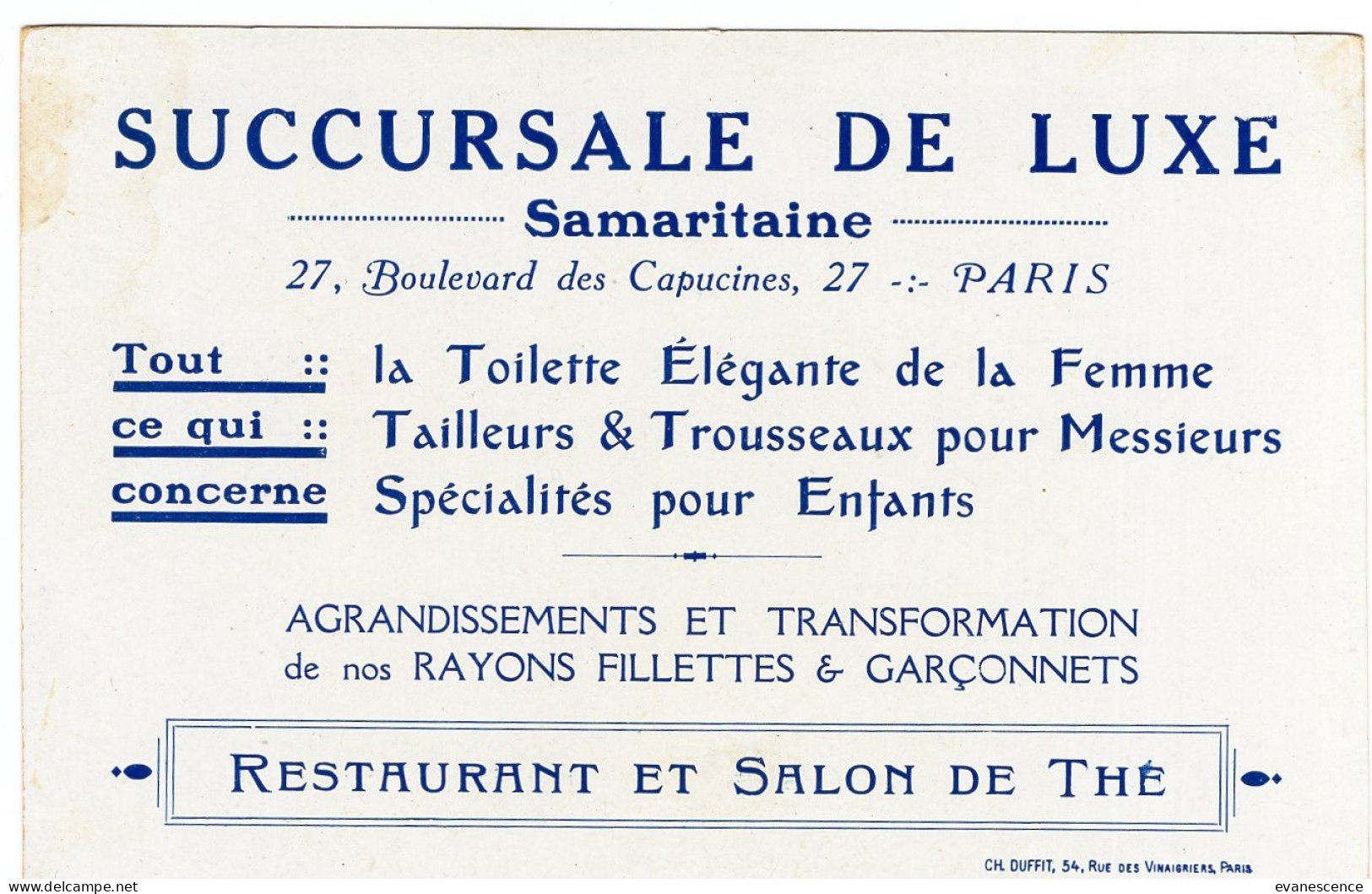 Benjamin Rabier : Les Enfants S'amusent Avec PUB Samaritaine   ///  Ref. Mai 24 ///  N° 29.630 - Rabier, B.