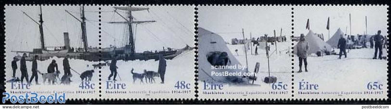 Ireland 2004 Shackleton Expedition 2x2v [:], Mint NH, History - Nature - Science - Transport - Explorers - Dogs - The .. - Ungebraucht