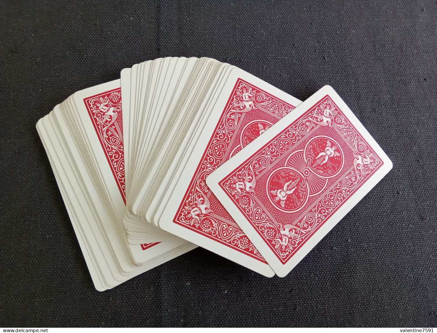 Jeu De 54  Cartes "  BICYCLE  ROUGE  "   Américain  -   Bon état     Net  6 - Playing Cards (classic)