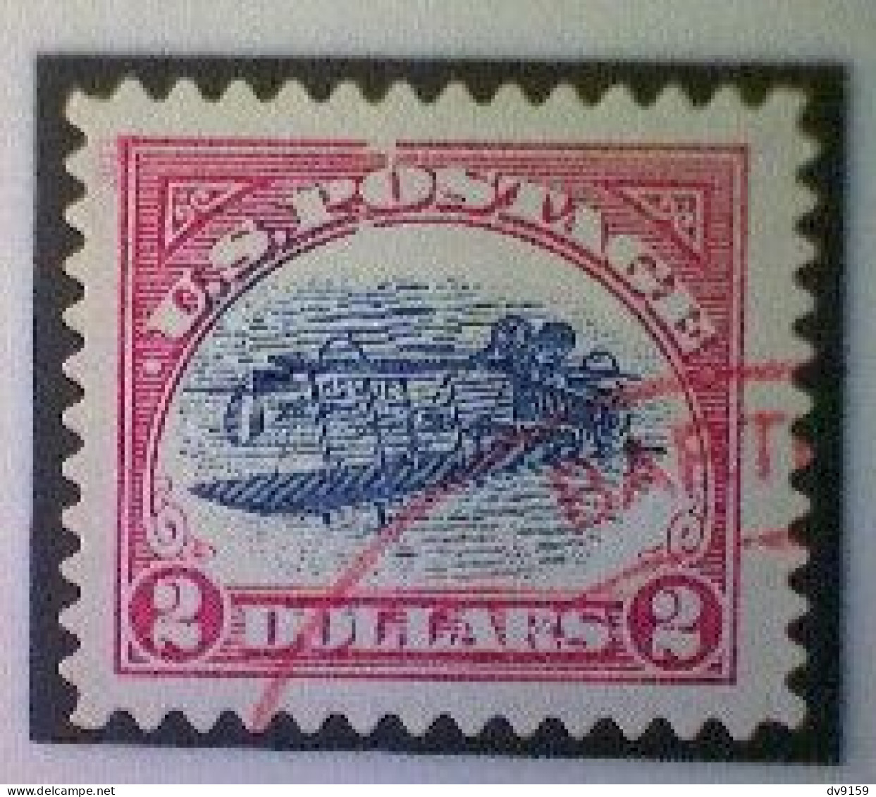 United States, Scott #4806a, Used(o), 2013, Inverted Jenny, Single, $2, Blue, Black, And Red - Used Stamps