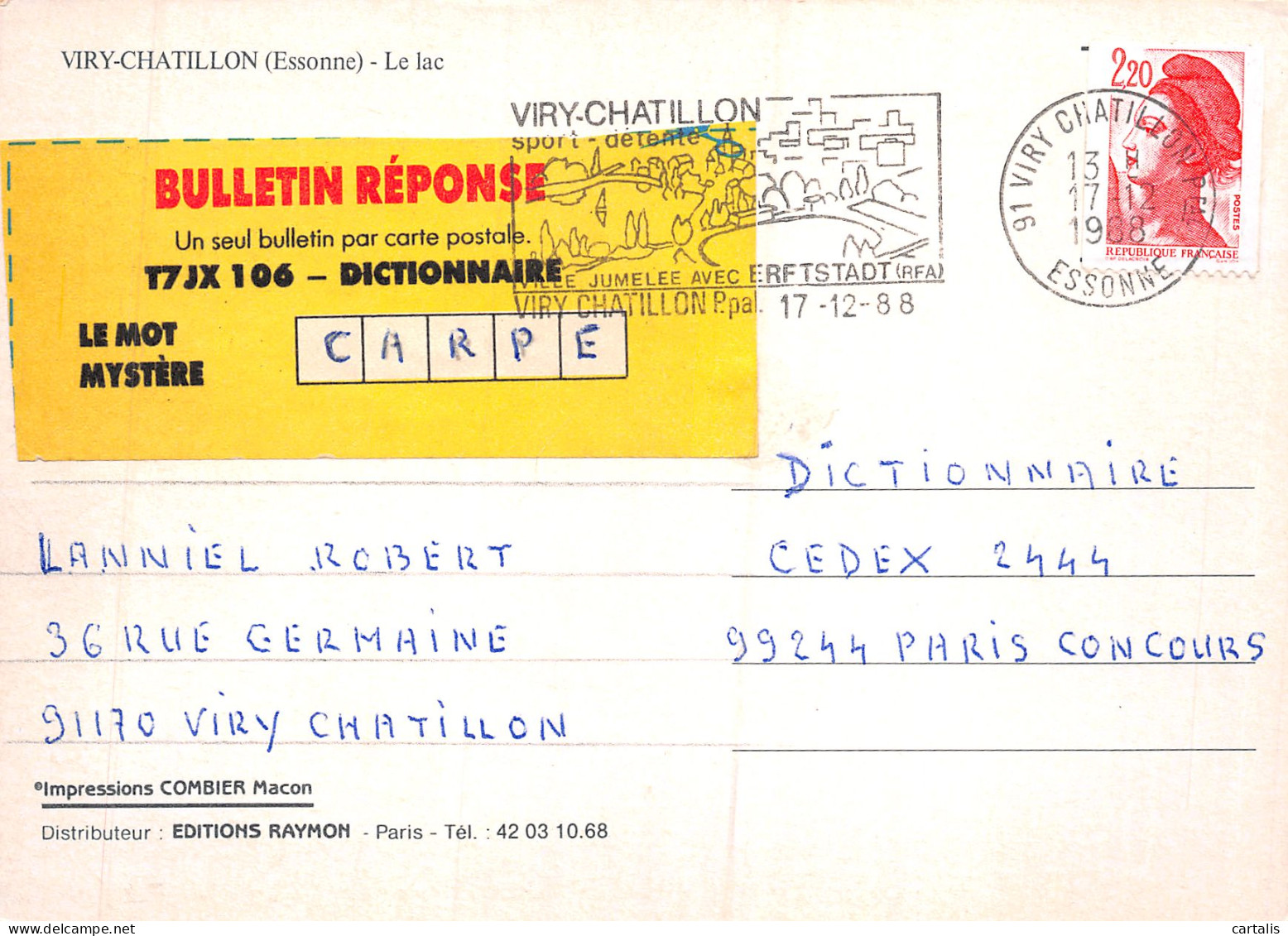 91-VIRY CHATILLON-N°C4085-A/0301 - Viry-Châtillon