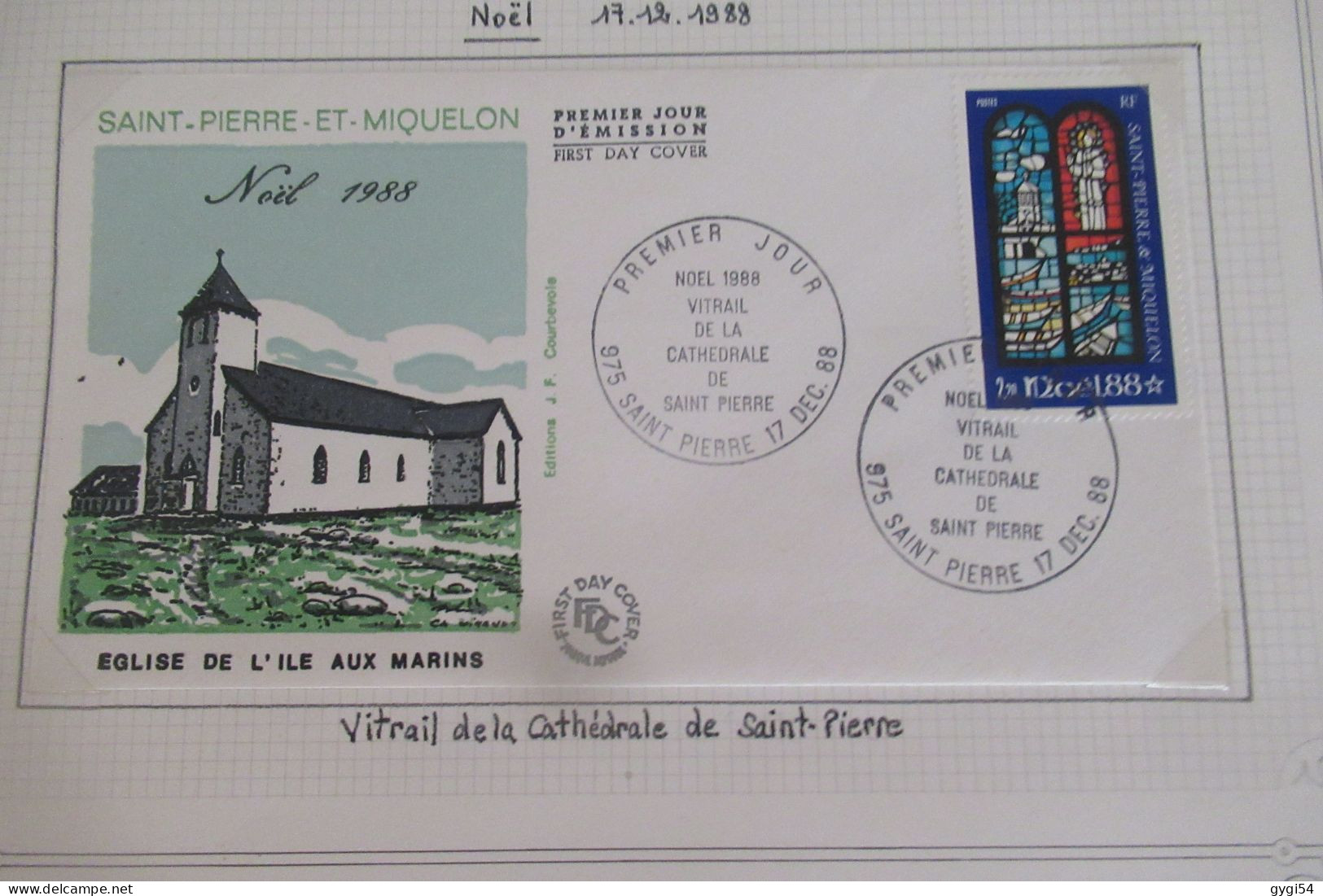 Saint-Pierre et Miquelon FDC   1988