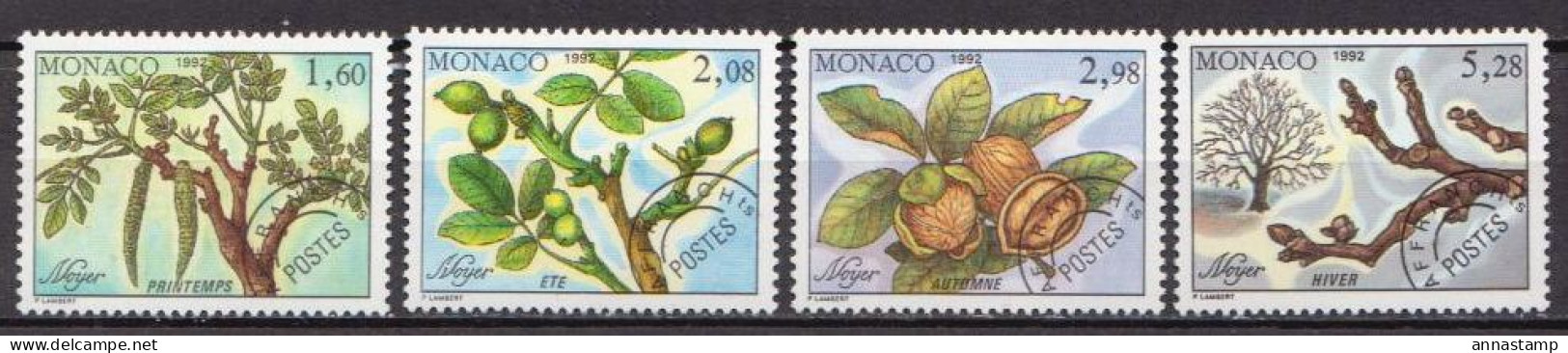 Monaco MNH Set - Trees