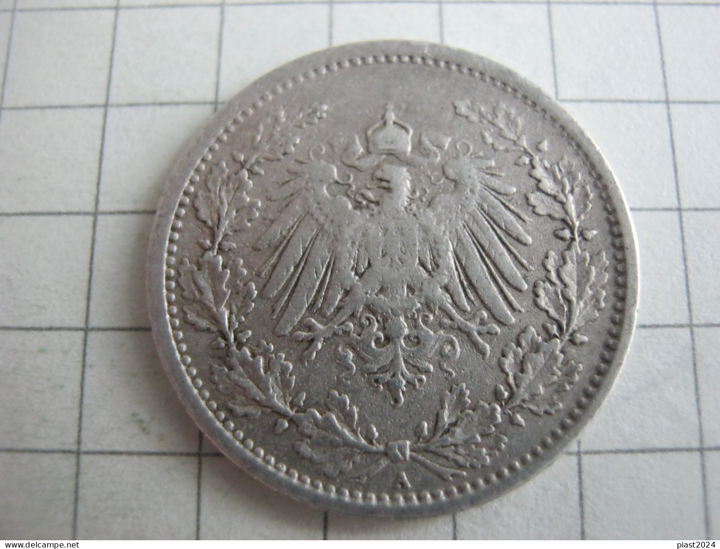 Germany 1/2 Mark 1915 A - 1/2 Mark