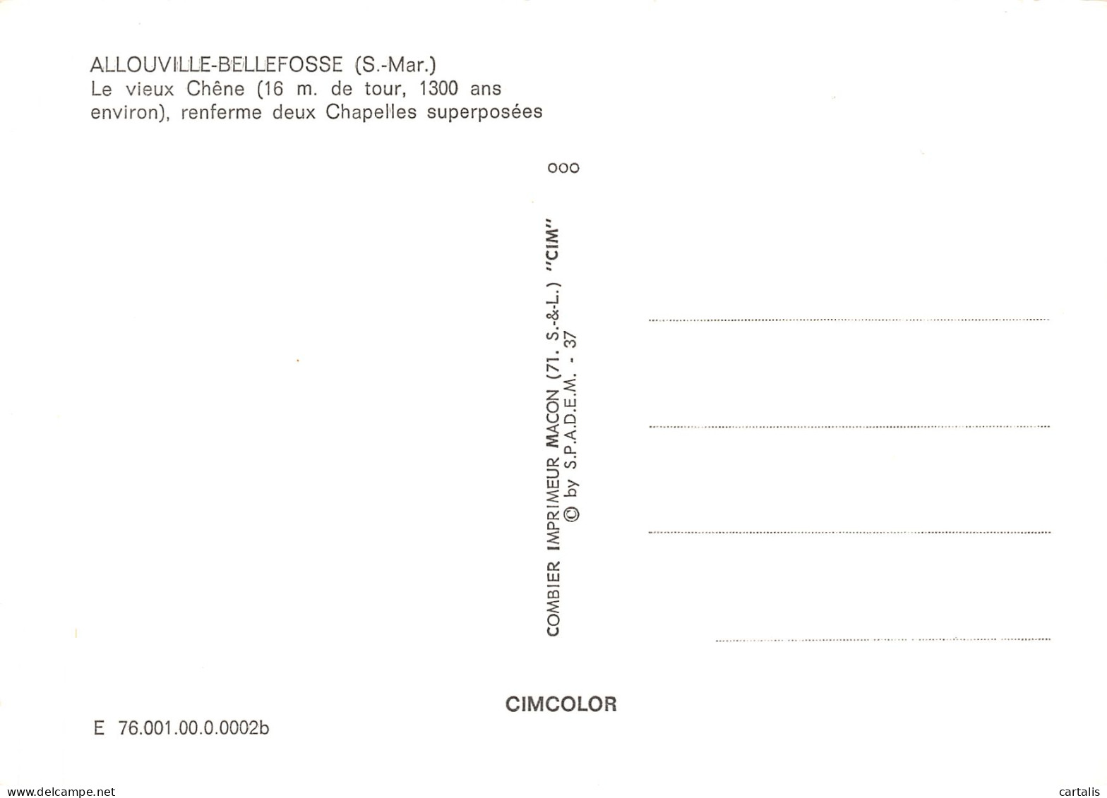 76-ALLOUVILLE BELLEFOSSE-N°C4097-C/0131 - Allouville-Bellefosse