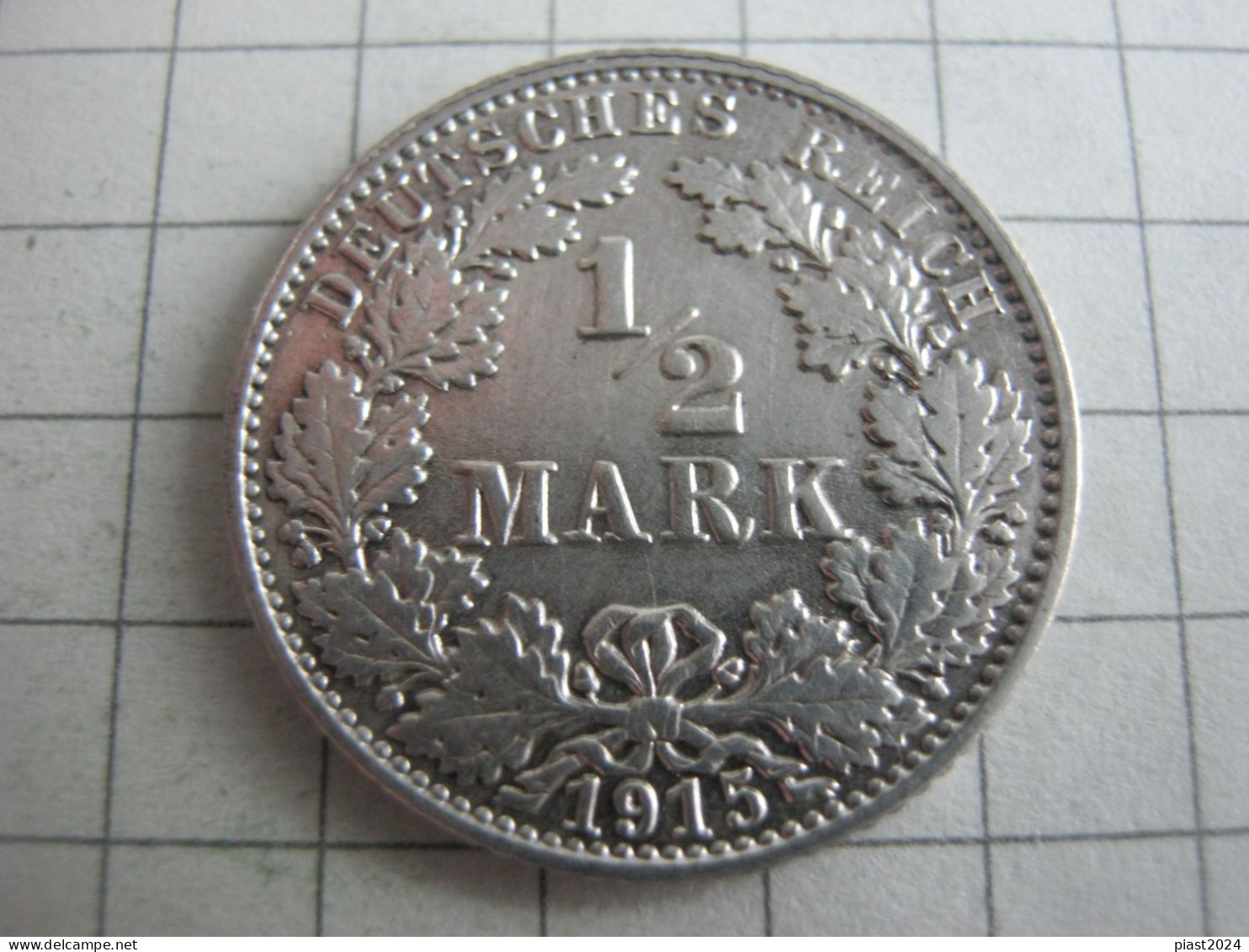 Germany 1/2 Mark 1915 E - 1/2 Mark