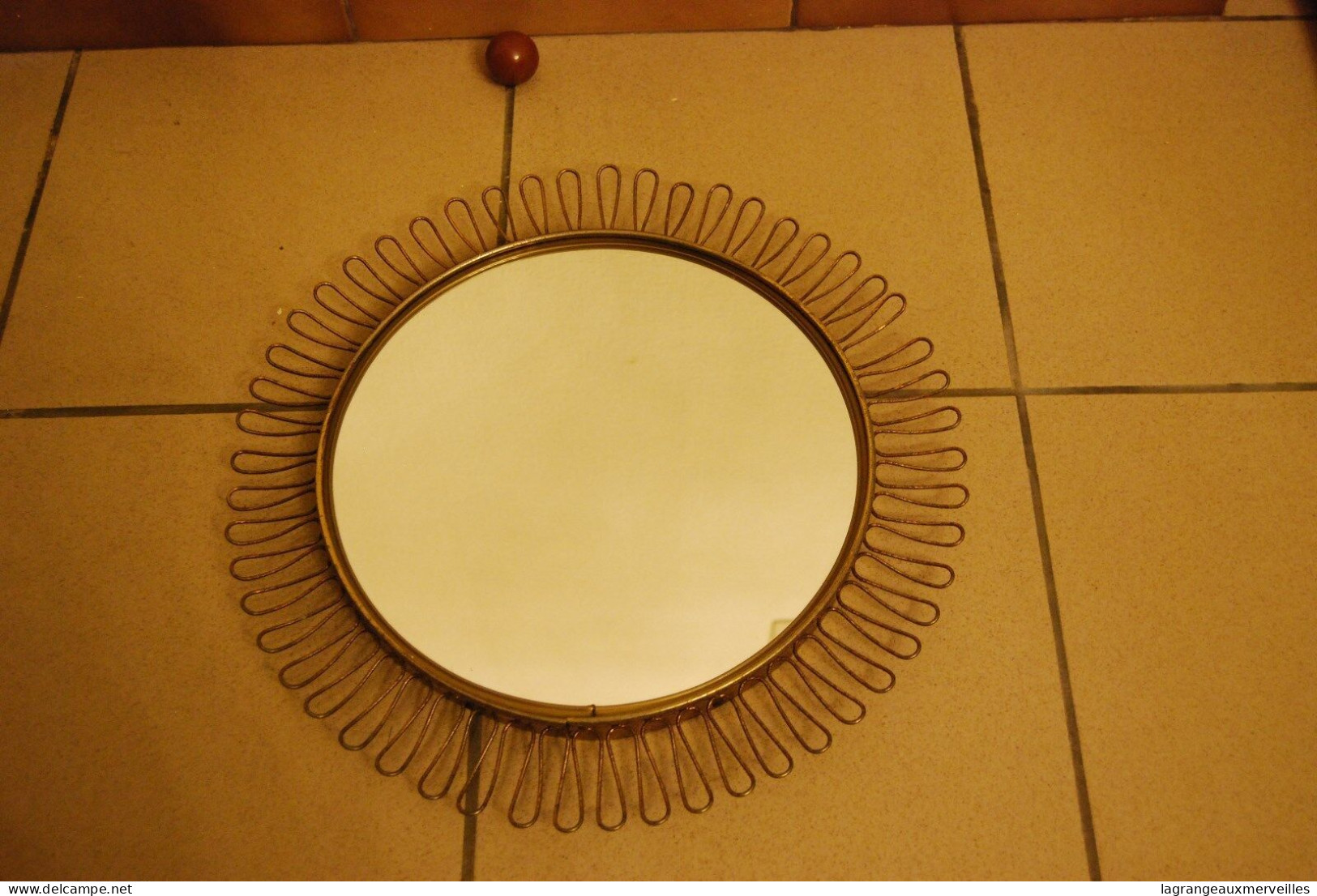 E1 Miroir Soleil - Style Baroque Français - Métal - Art Populaire