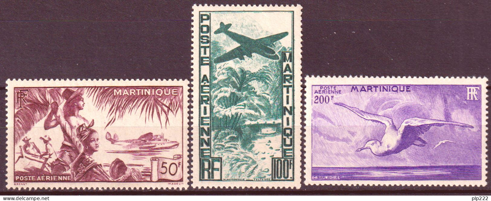 Martinica 1947 Posta Aerea Y.T.13/15 **/MNH VF/F - Aéreo