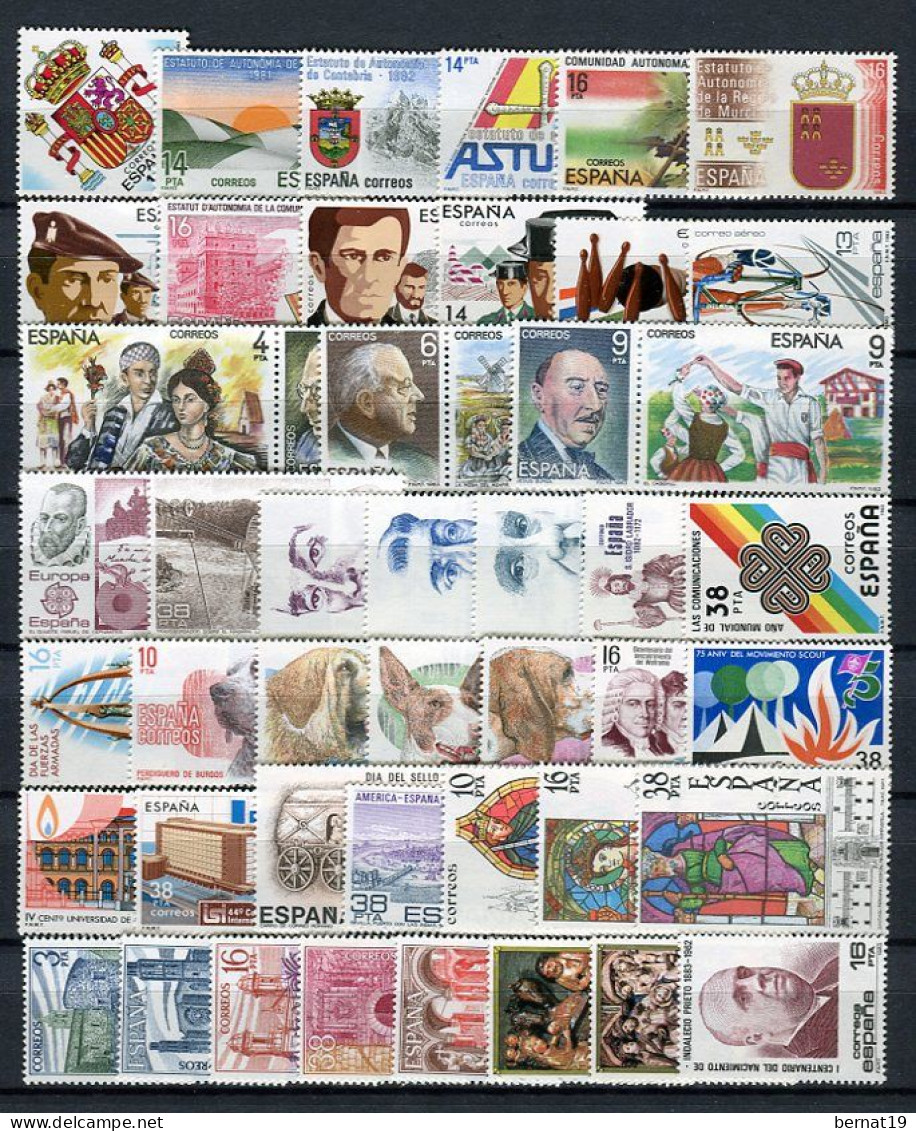 Spain 1980-1984 FIVE Complete Years ** MNH. - Verzamelingen (zonder Album)