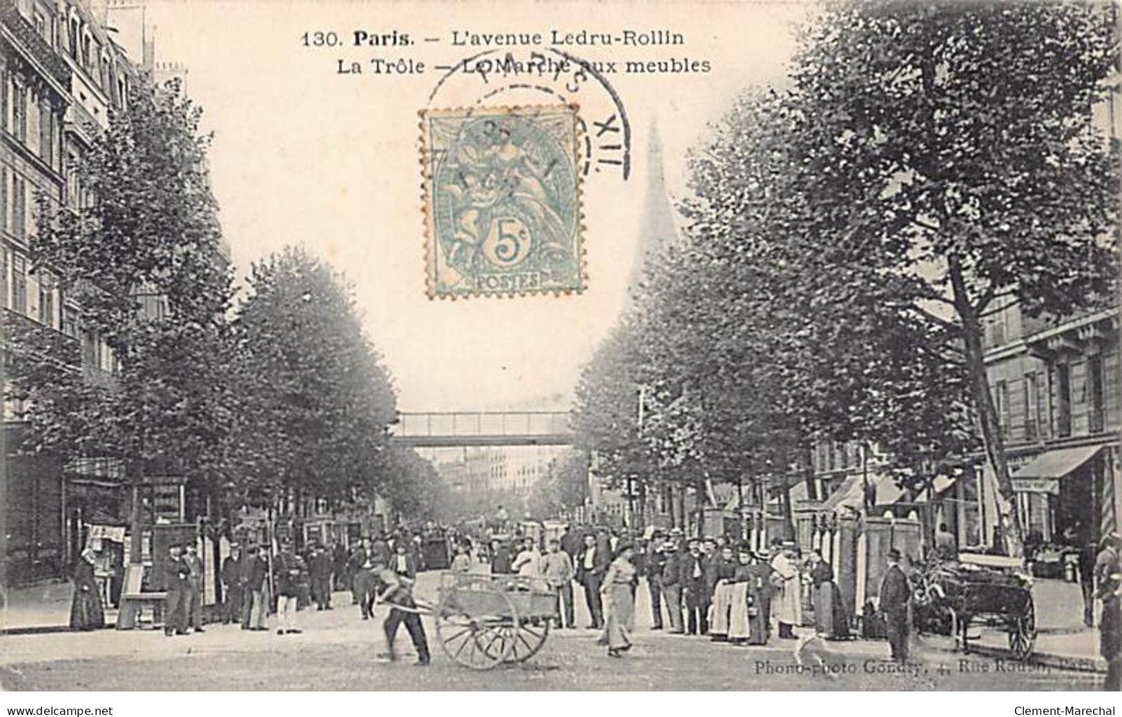 PARIS - L'Avenue Ledru Rollin - La Trôle - Le Marché Aux Meubles - Très Bon état - Distretto: 11