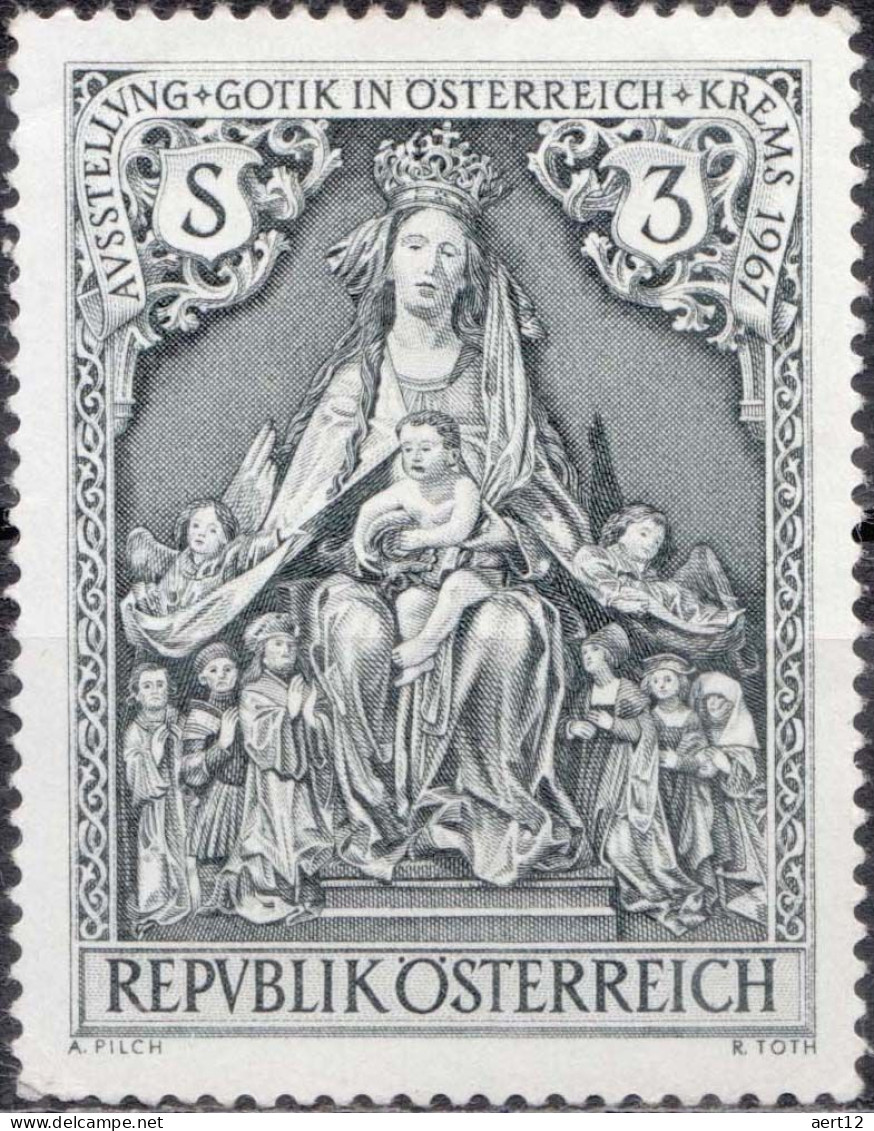 1967, Austria, Exhibition Gothic In Austria, Krems, Biblical Accounts, Churches, Gothic, Sculptures, MNH(**), Mi: 1238 - Neufs