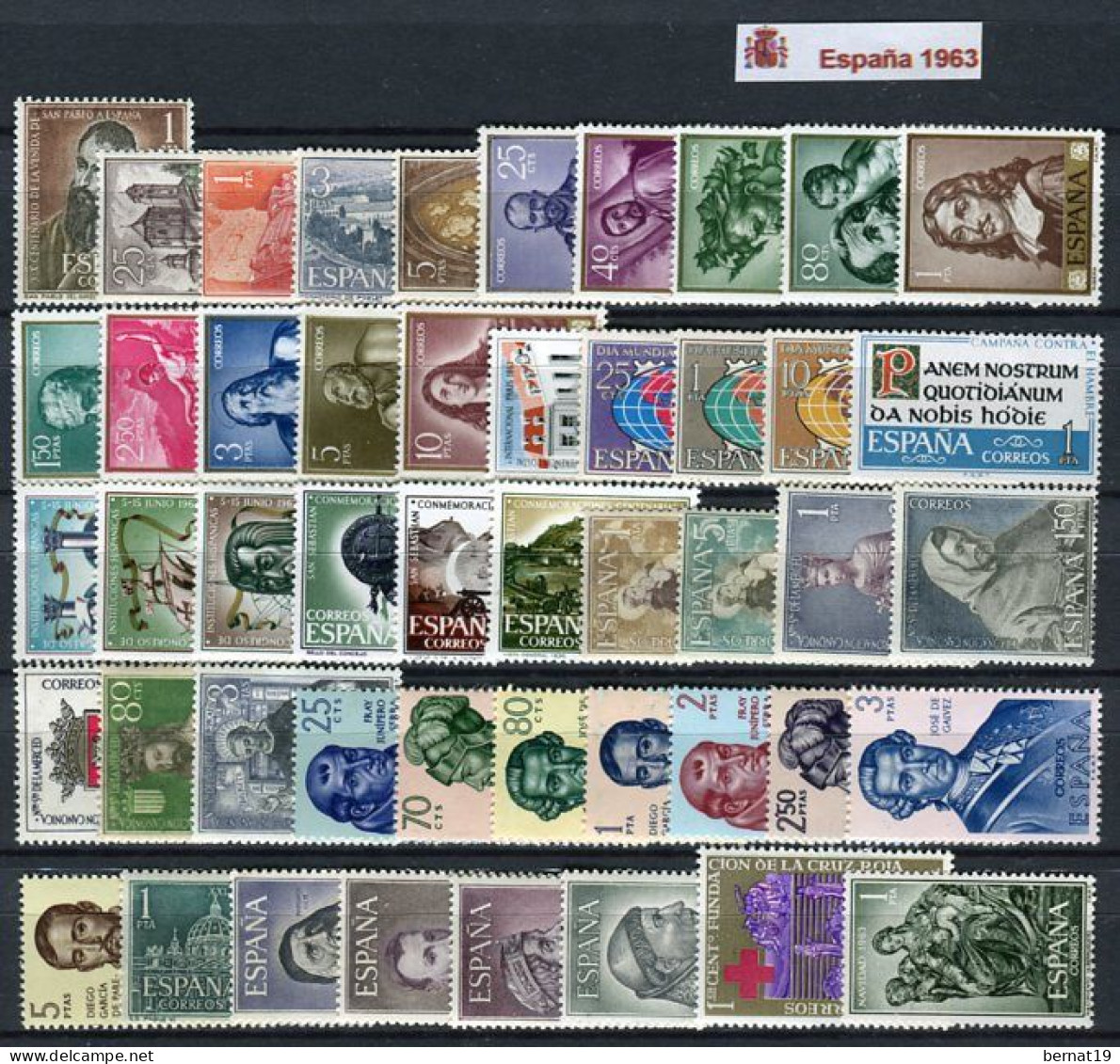 Spain 1960-1964 FIVE Complete Years ** MNH. - Verzamelingen (zonder Album)