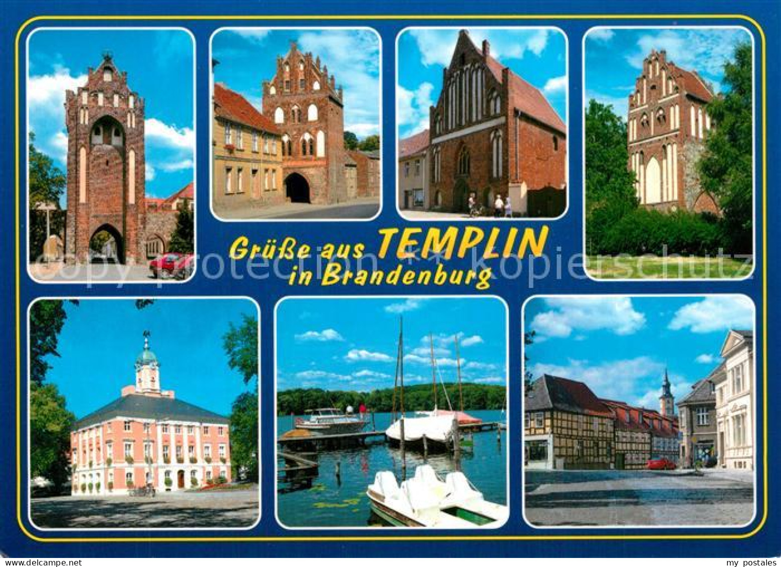 73600463 Templin Tor Der Stadt Rathaus Hafen Innenstadt Templin - Templin