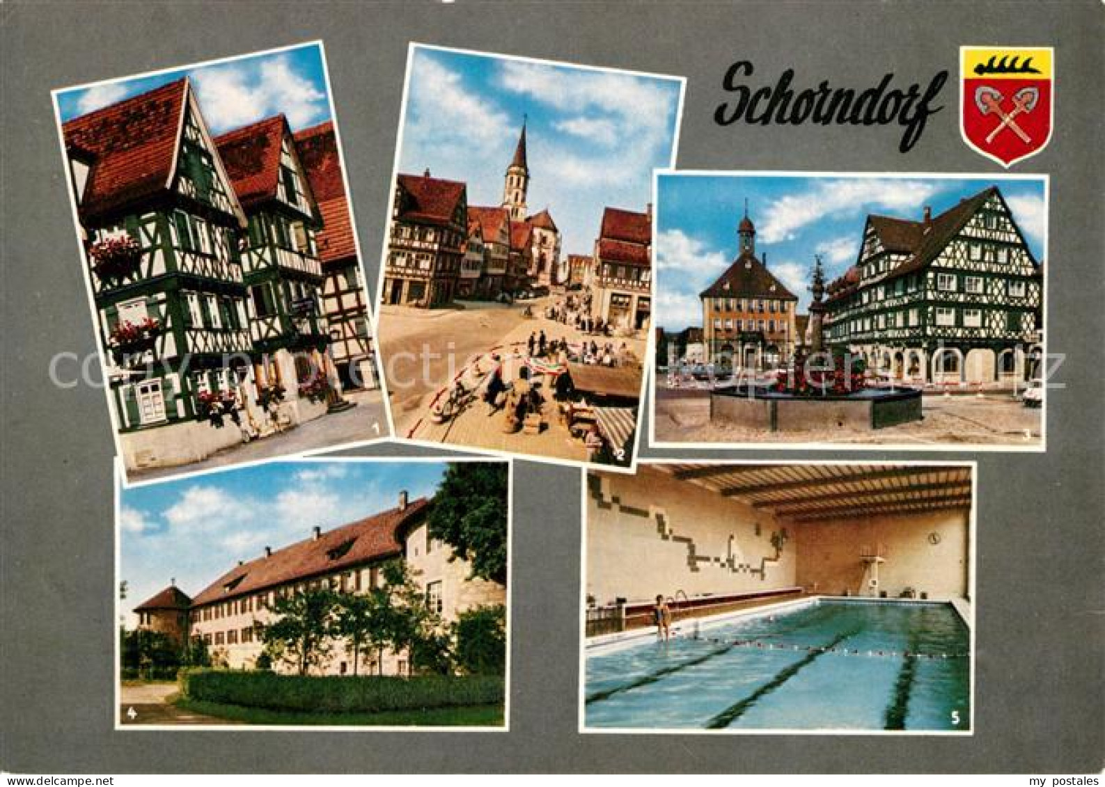 73600166 Schorndorf Wuerttemberg Daimler Haus Kirche Rathaus Marktplatz Fachwerk - Schorndorf