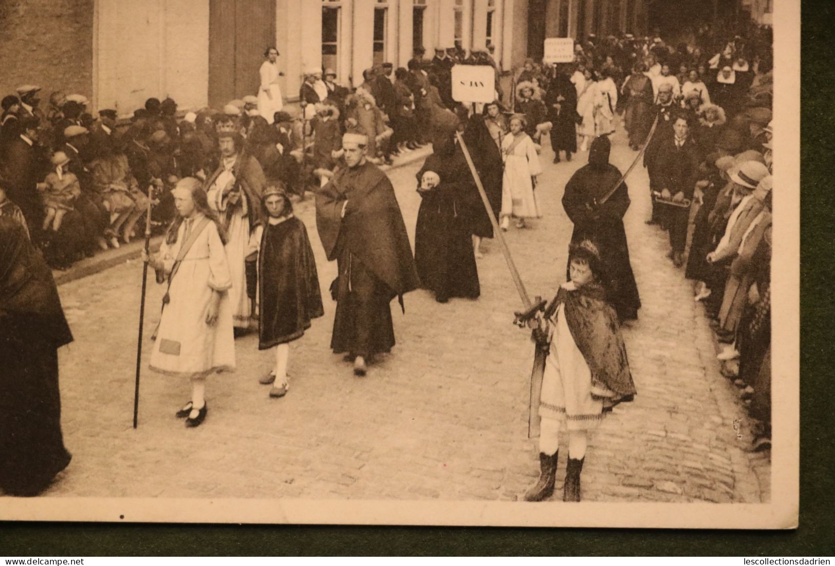 Carte Postale Ancienne Furnes Veurne Procession Boetprocessie Le Roi David Koning - Veurne