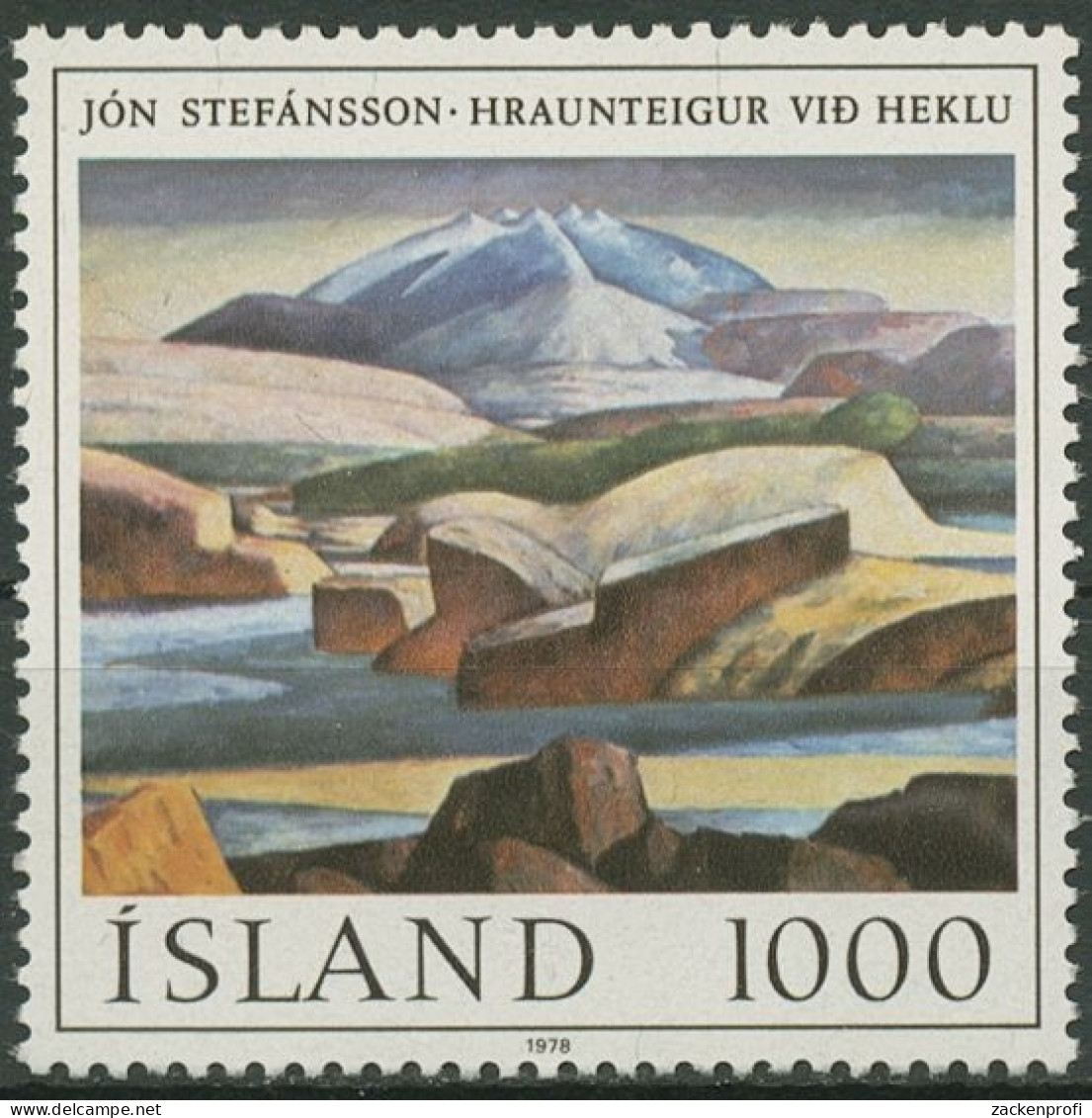 Island 1978 Gemälde Vulkan 535 Postfrisch - Unused Stamps