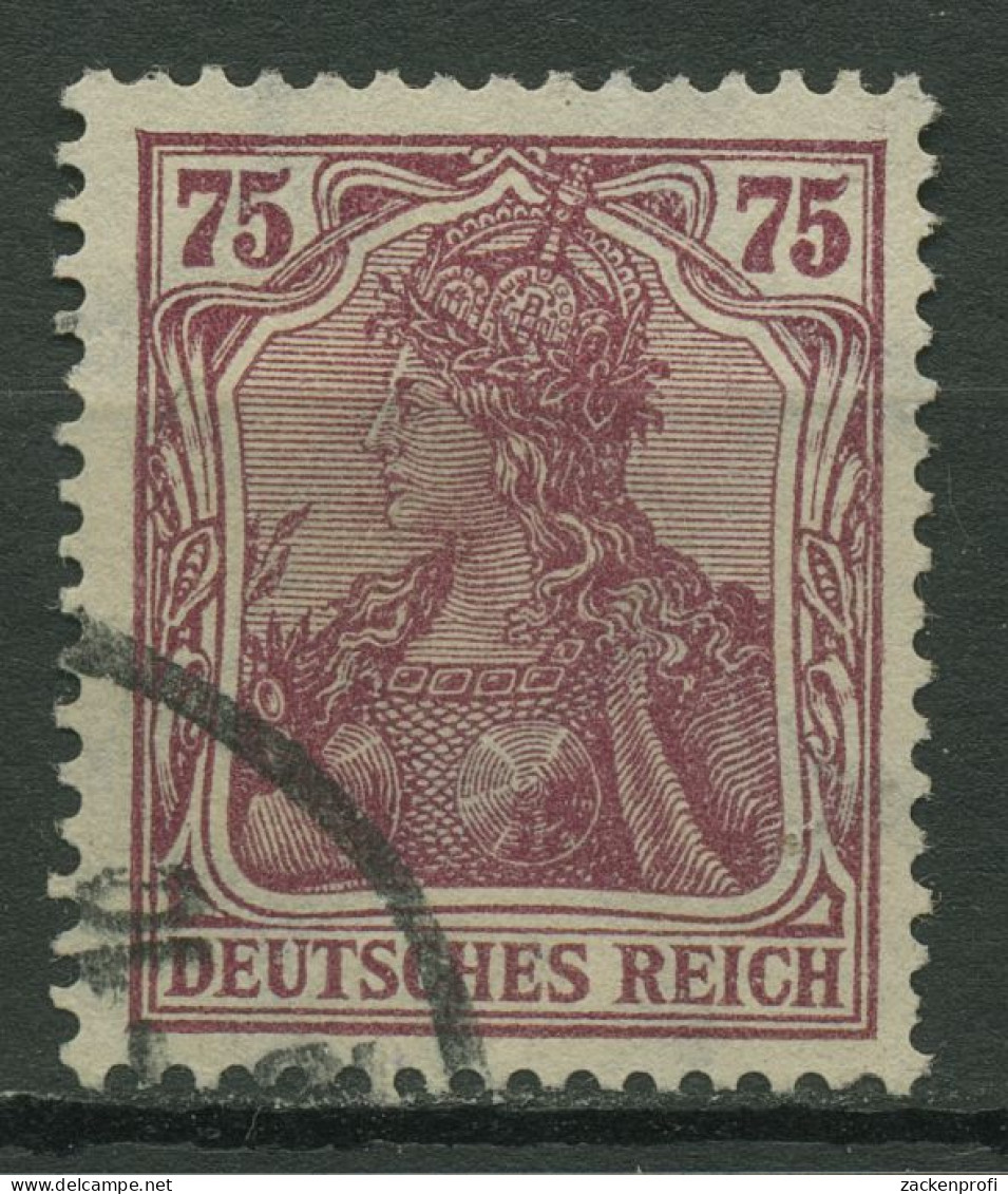 Deutsches Reich 1922 Germania Mit WZ 2 Waffeln 197 B Gestempelt Geprüft - Used Stamps