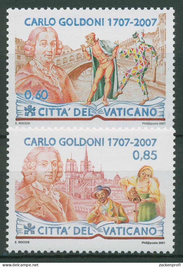 Vatikan 2007 Theater Carlo Goldoni 1580/81 Postfrisch - Nuevos