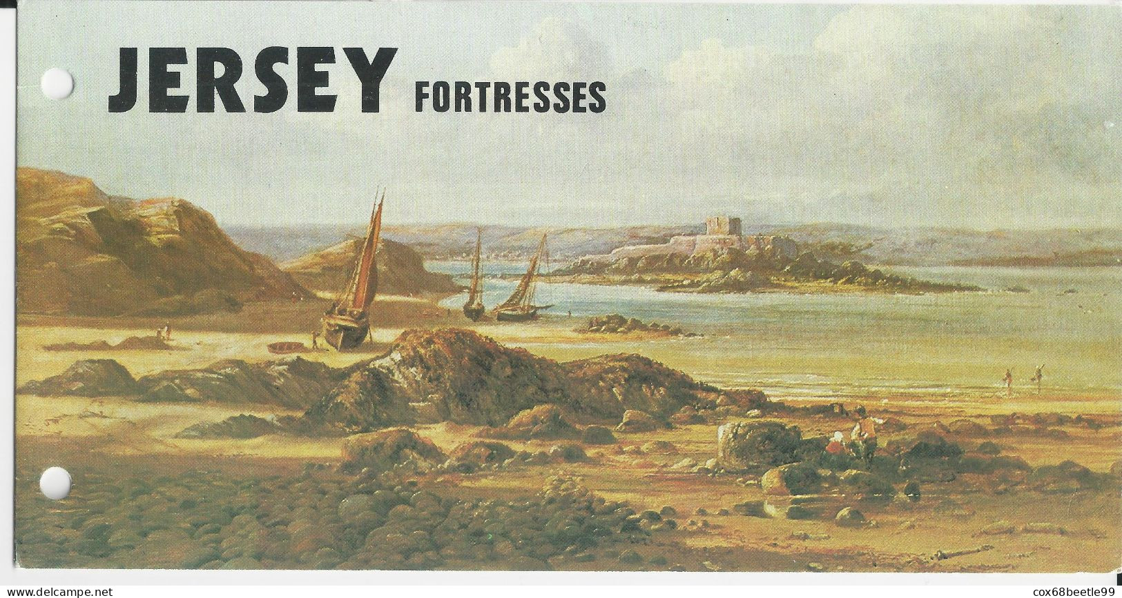 JERSEY - 1980 - MNH/** 222-225, Mi 212-215. Fortresses 3 -  RARE Avec Feuillet Explicatif - Jersey