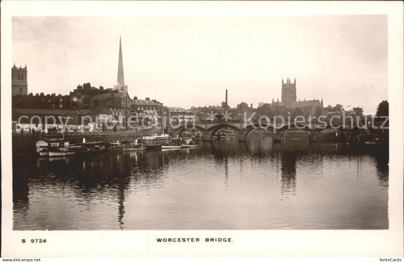 11751635 Worcester Worcester Bridge River Severn Worcester - Andere & Zonder Classificatie