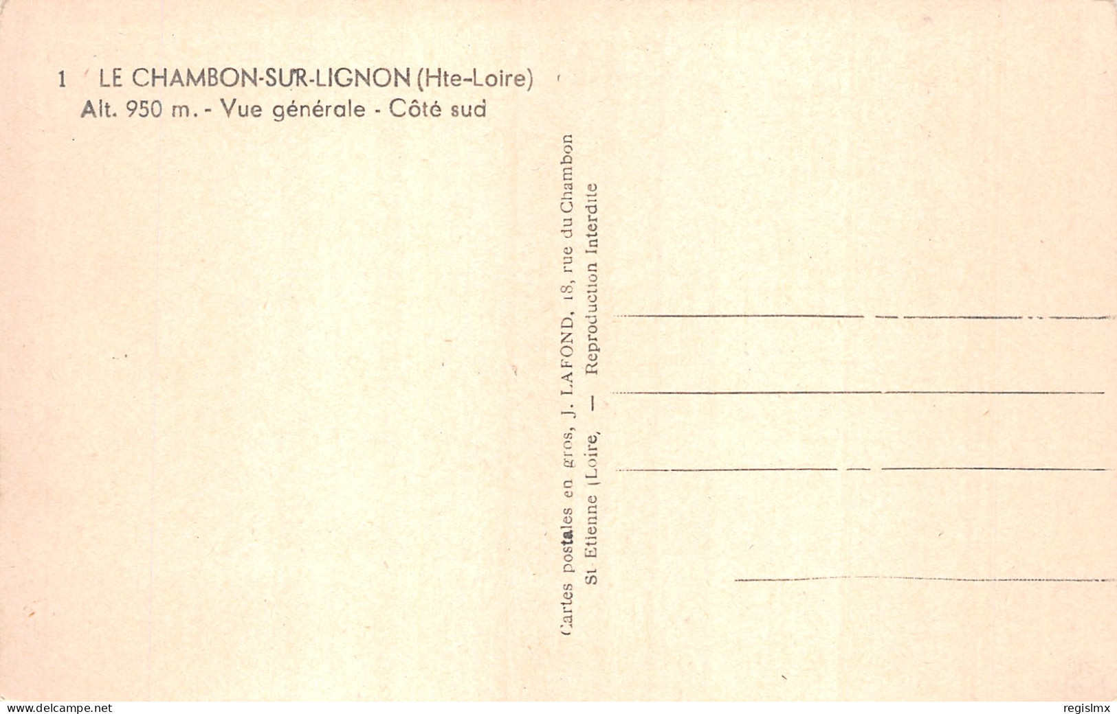 43-LE CHAMBON SUR LIGNON-N°2127-B/0067 - Le Chambon-sur-Lignon