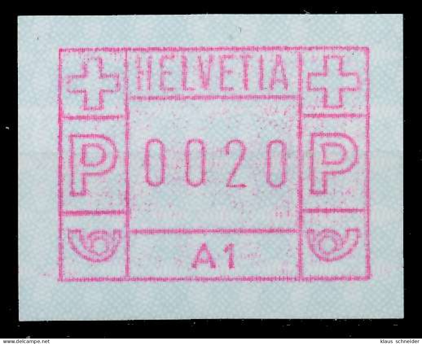 SCHWEIZ AUTOMATENMARKEN A1 Nr 1A1 Postfrisch X679416 - Automatenmarken