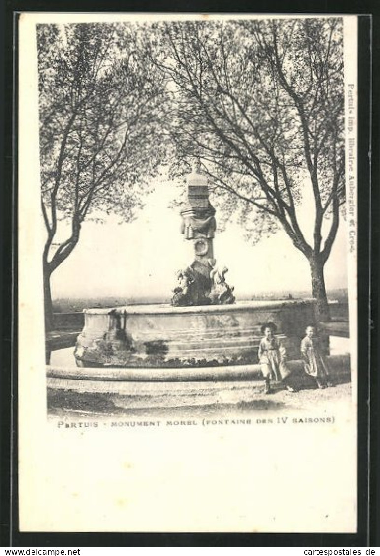 CPA Pertuis, Monument Morel  - Pertuis