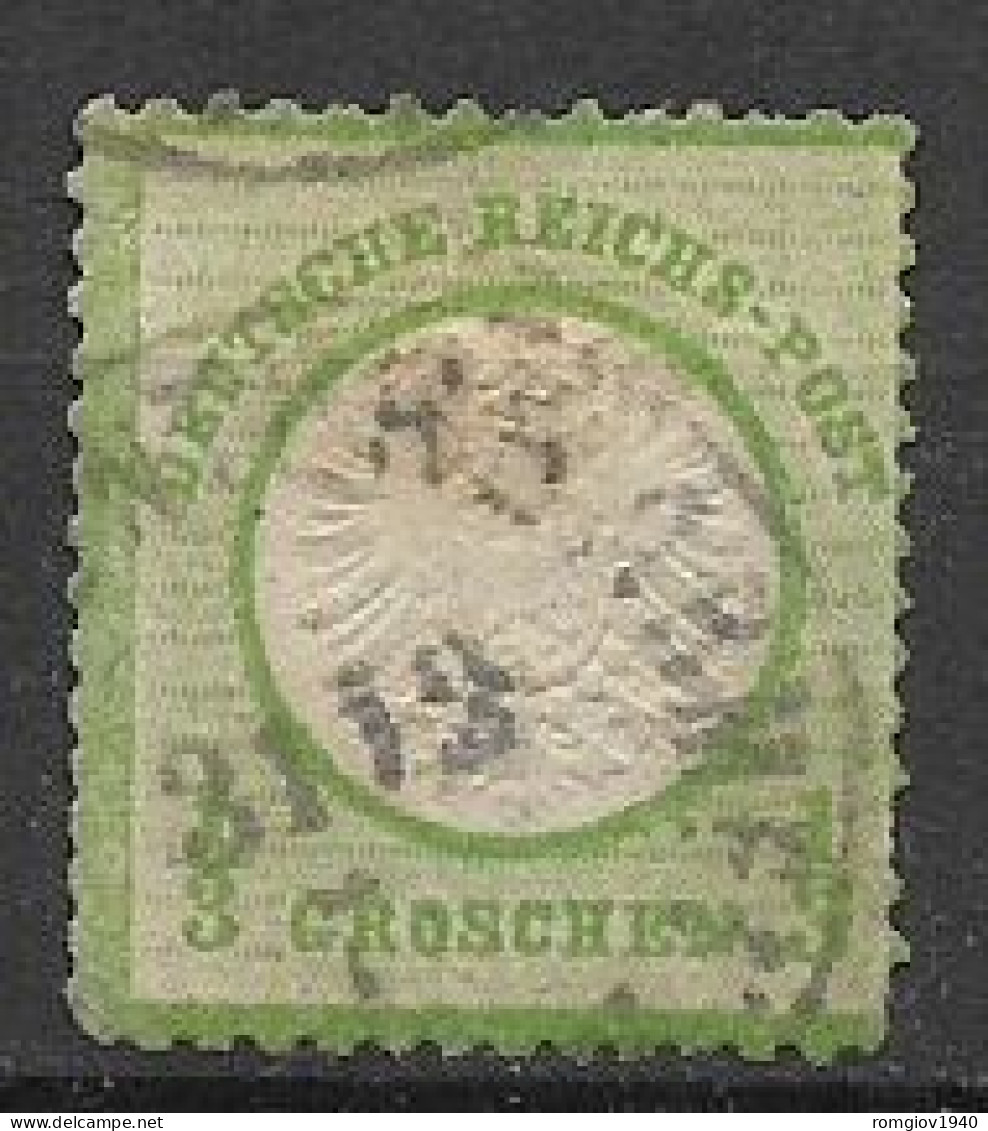 GERMANIA REICH IMPERO 1872 GRANDE SCUDO SULL' AQUILA  UNIF.14  USATO VF - Used Stamps