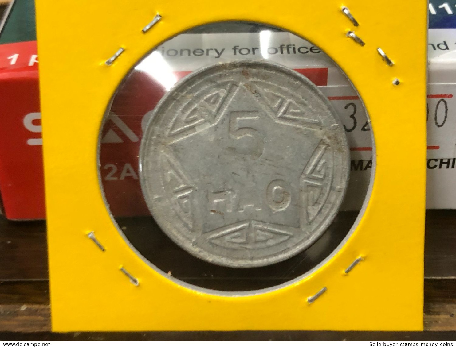 VIET-NAM DAN-CHU CONG-HOA-aluminium-KM#2.1 1946 5 Hao(coins Error Print Thicker 3cm)-1 Pcs- Xf No 34 - Vietnam