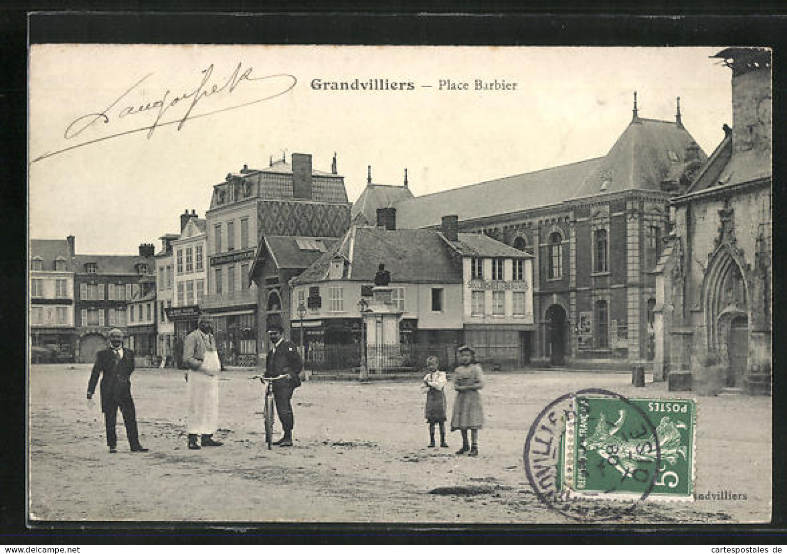 CPA Grandvilliers, Place Barbier  - Grandvilliers