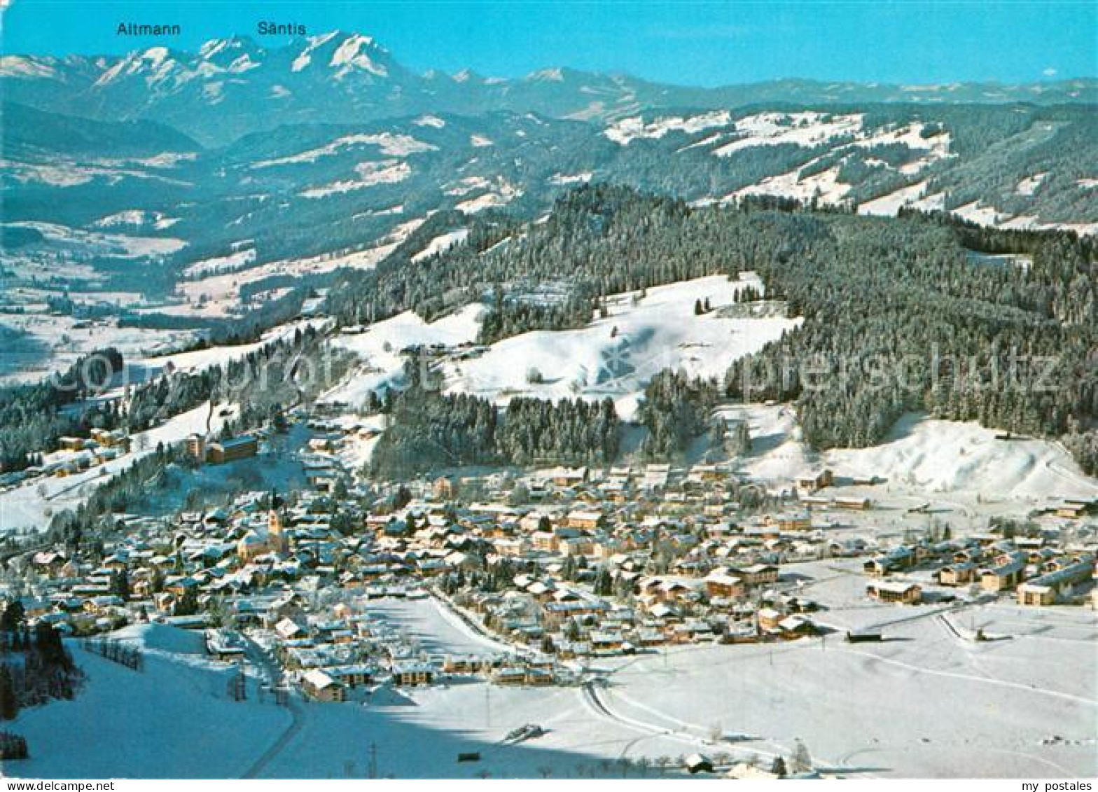 73596864 Oberstaufen Fliegeraufnahme Oberstaufen - Oberstaufen