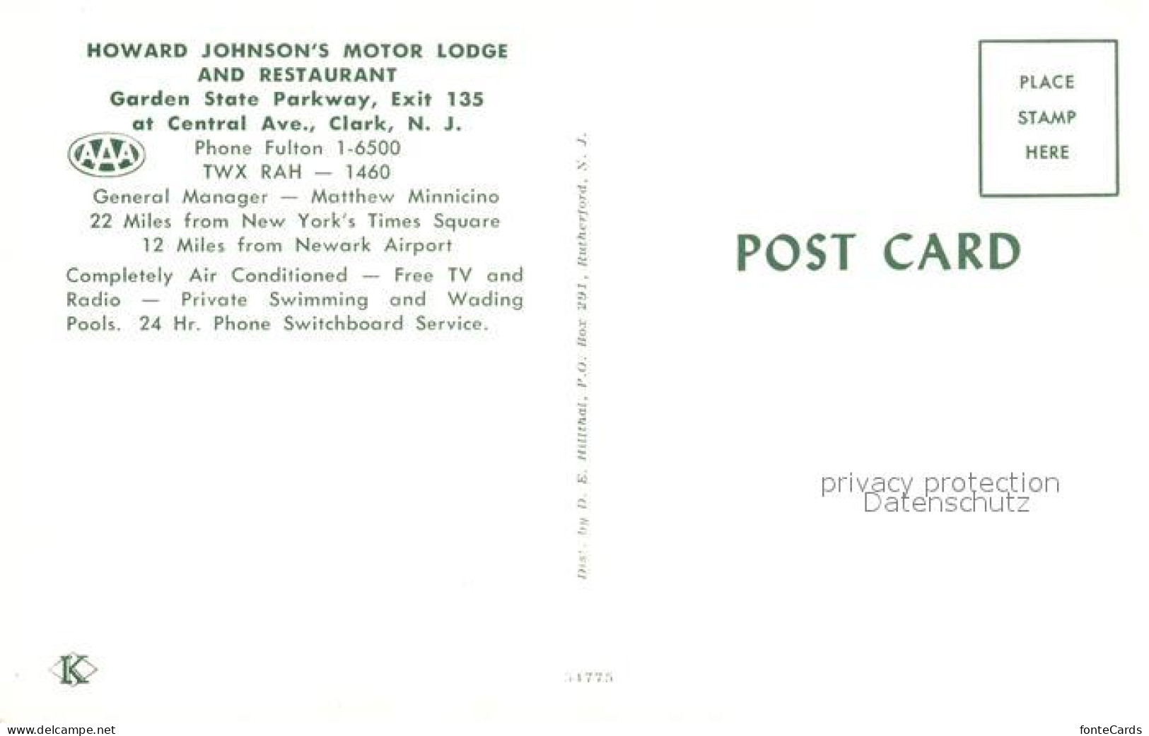 73333569 Clark_New_Jersey Howard Johnson's Motor Lodge Restaurant Aeriel View - Andere & Zonder Classificatie