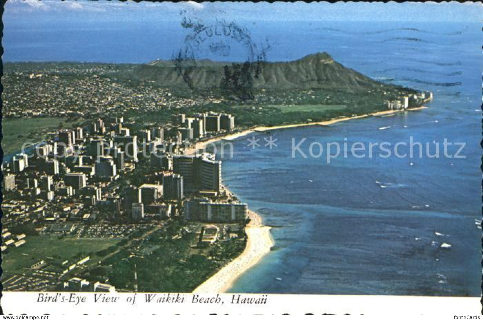 71935207 Waikiki Fliegeraufnahme Waikiki Beach - Autres & Non Classés