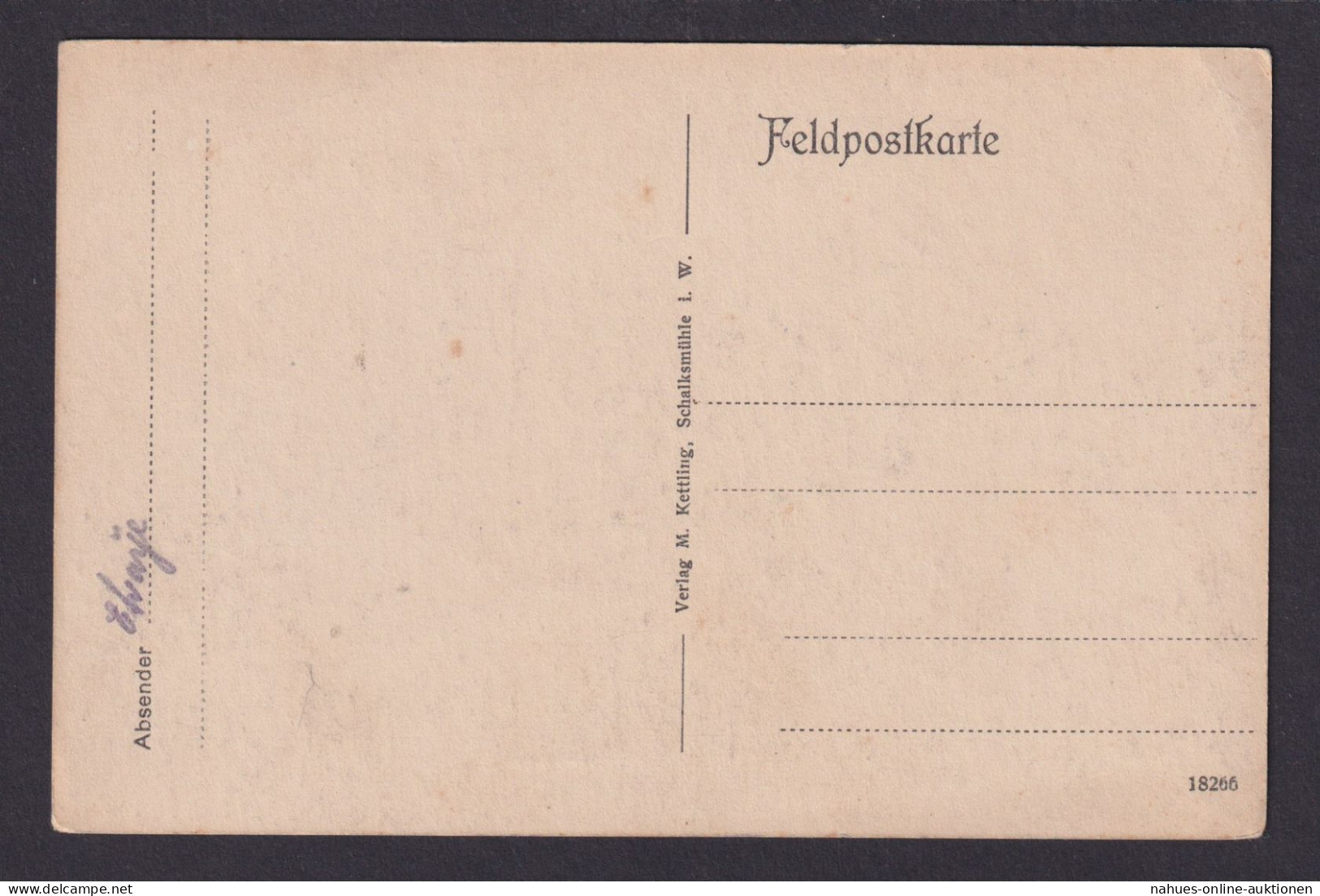 Ansichtskarte Etraye Frankreich Feldpostkarte Ungelazfen Dorfstr. Im I.Weltkrieg - Lothringen