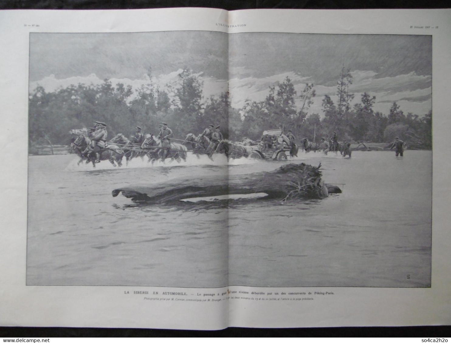 L'ILLUSTRATION N°3361 27/07/1907 Les Souverains D'Espagne Au Château De La Granja; La Course Péking-Paris - L'Illustration