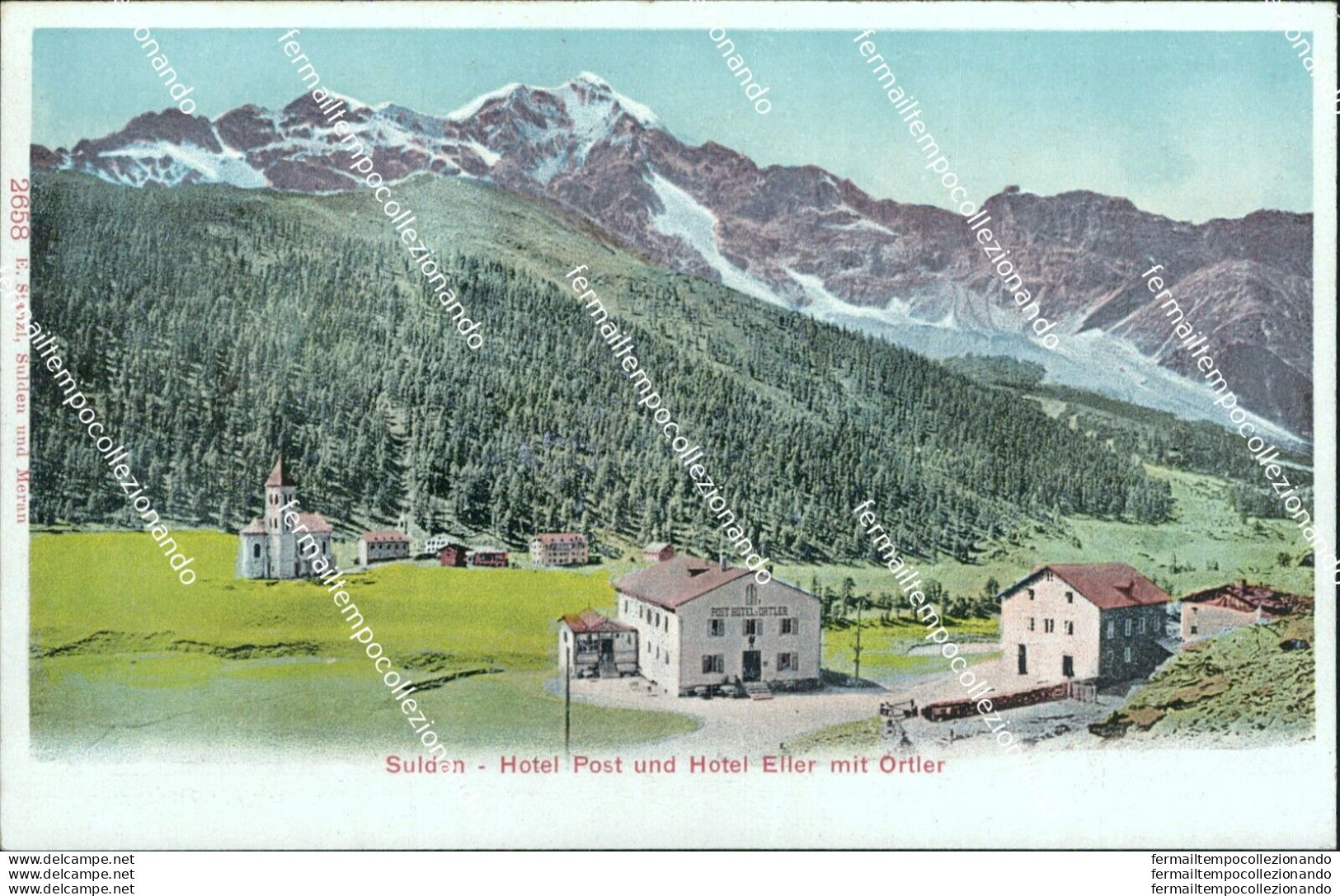 Bt325 Cartolina Solda Sulden Hotel Und Hotel Eller Mit Ortler Bolzano Trentino - Bolzano (Bozen)