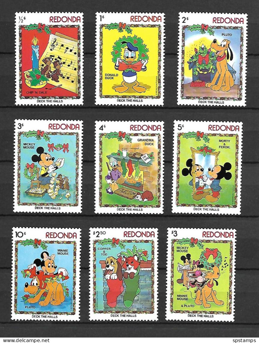 Disney Set Redonda 1983 Christmas MNH - Disney