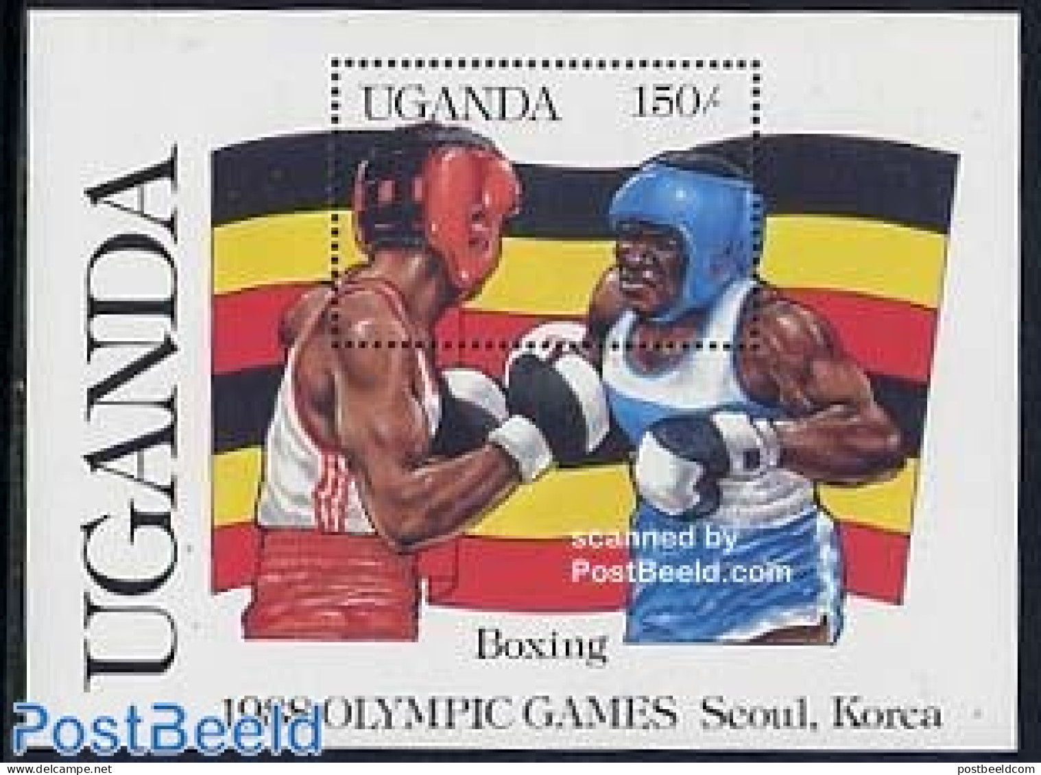 Uganda 1987 Olympic Games Seoul S/s, Mint NH, Sport - Boxing - Olympic Games - Boxeo