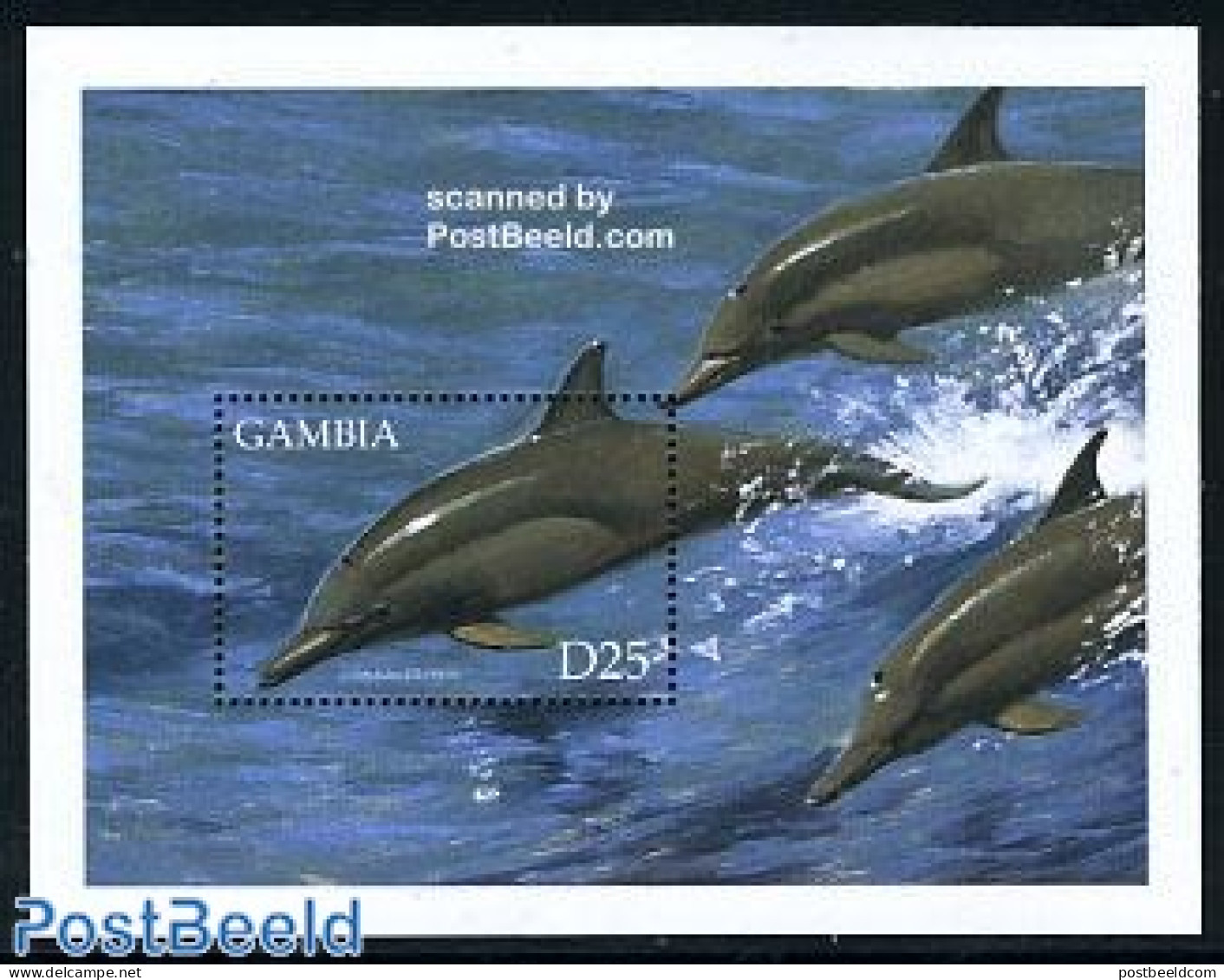 Gambia 1999 Dolphin S/s, Mint NH, Nature - Sea Mammals - Gambia (...-1964)