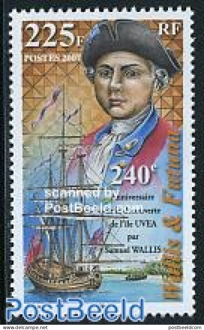 Wallis & Futuna 2007 Uvea Discovery 1v, Mint NH, History - Transport - Explorers - Ships And Boats - Onderzoekers