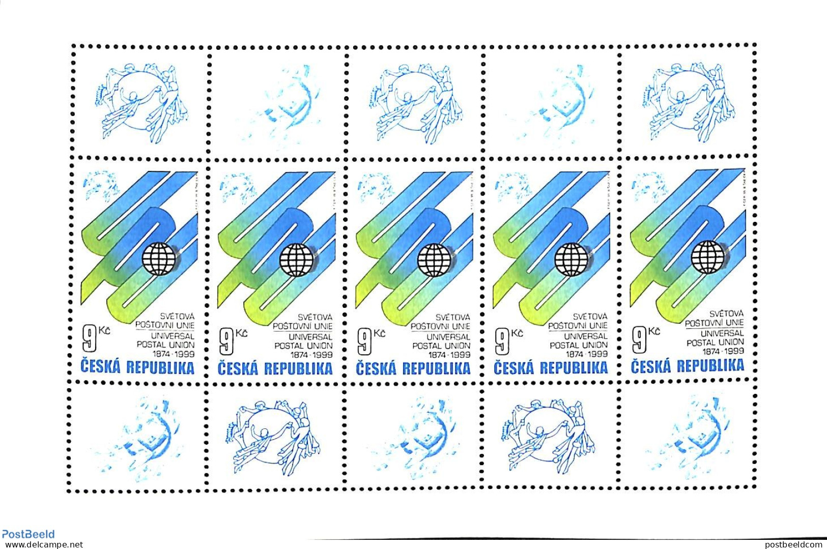 Czech Republic 1999 125 Years UPU M/s, Mint NH - Autres & Non Classés