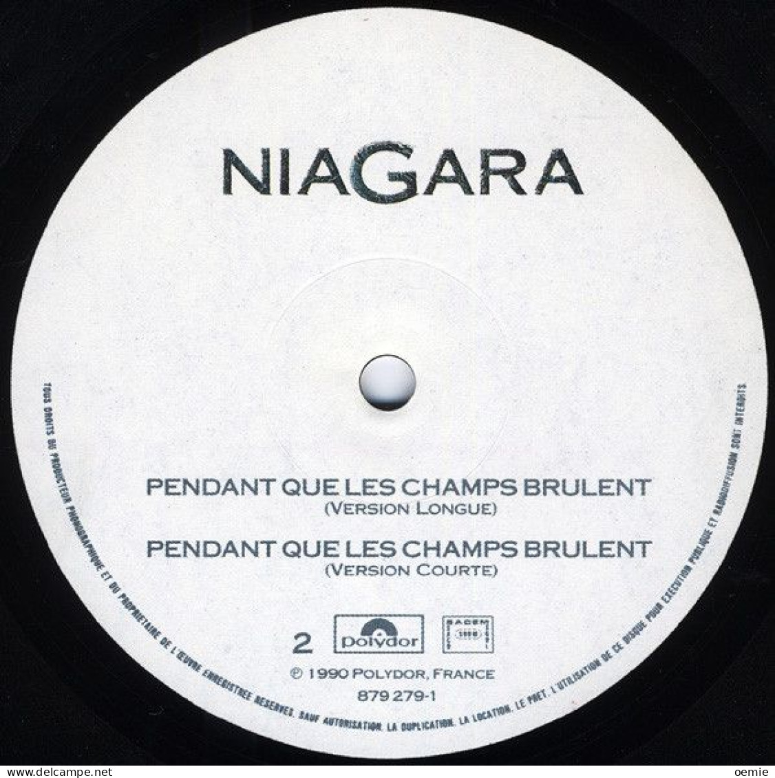 NIAGARA   PENDANT QUE LES CHAMPS BRULENT - 45 Rpm - Maxi-Single