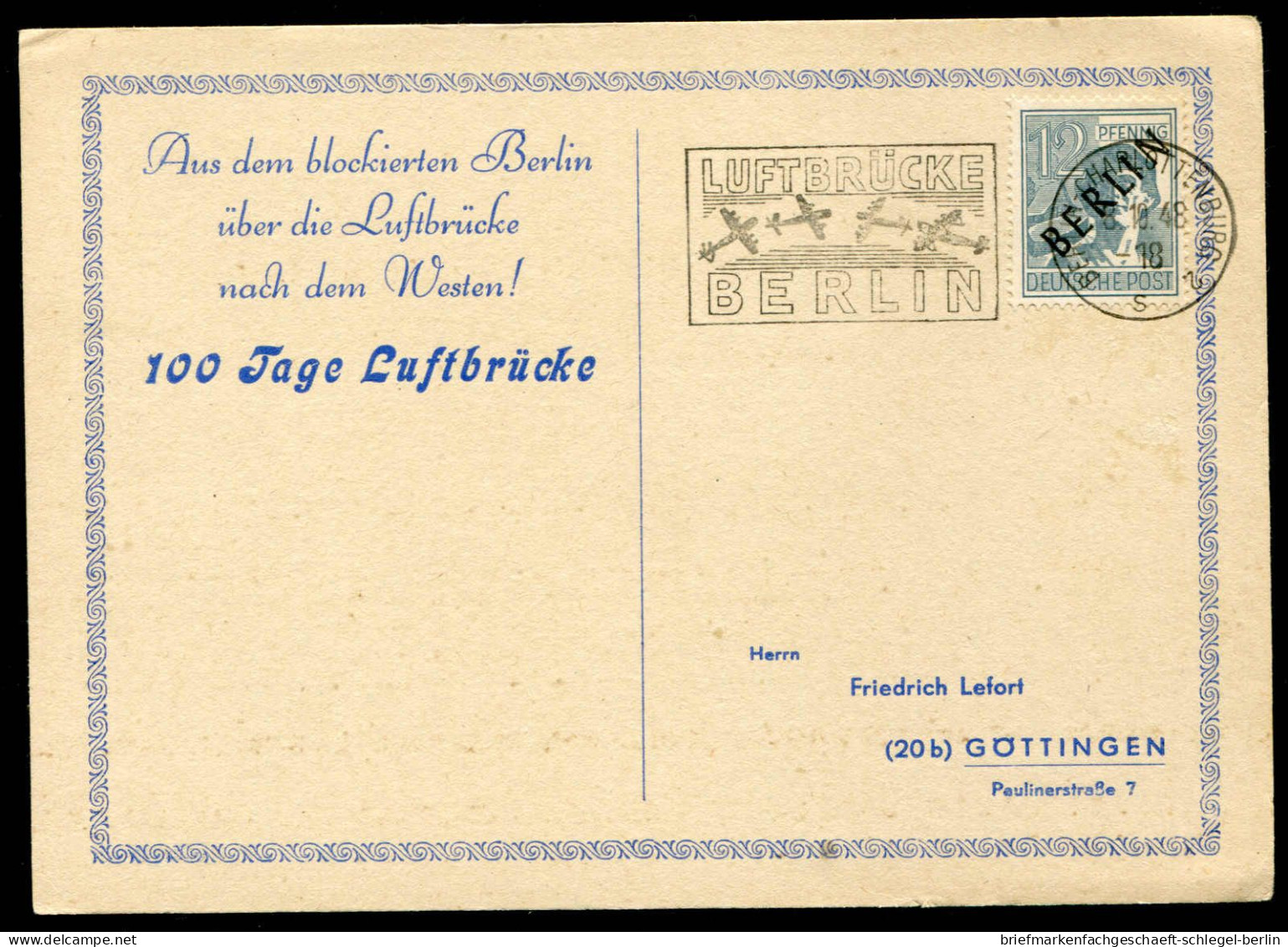 Berlin, 1948, 1-20, Brief